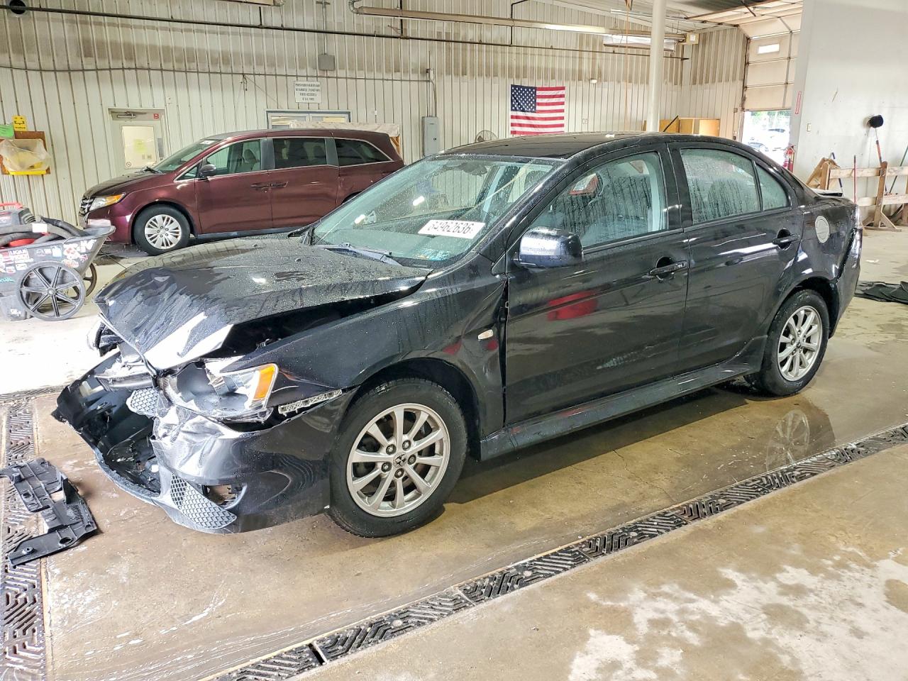 2013 Mitsubishi Lancer Es/es Sport Black vin: JA32U2FU5DU020874