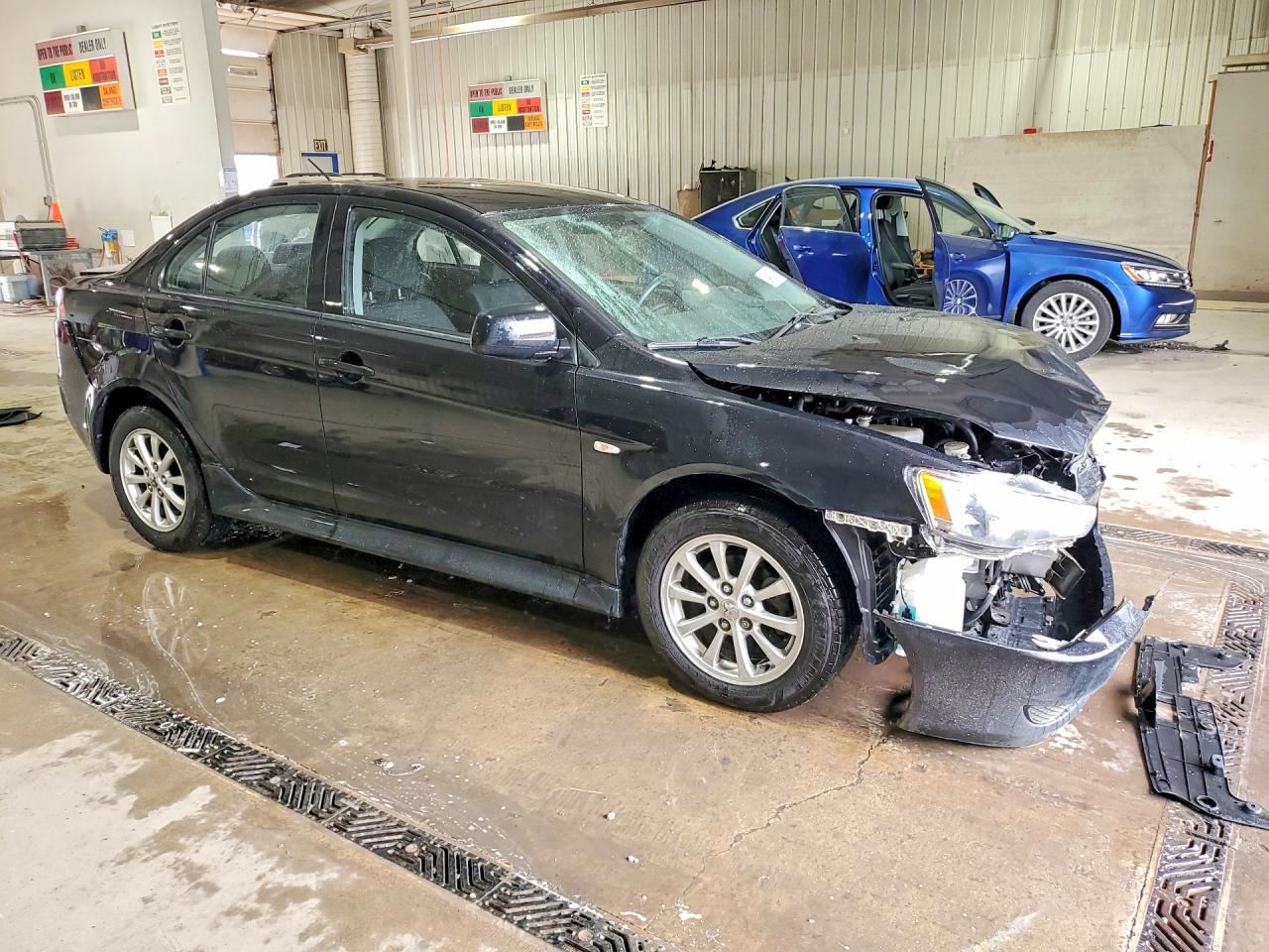 2013 Mitsubishi Lancer Es/es Sport Black vin: JA32U2FU5DU020874