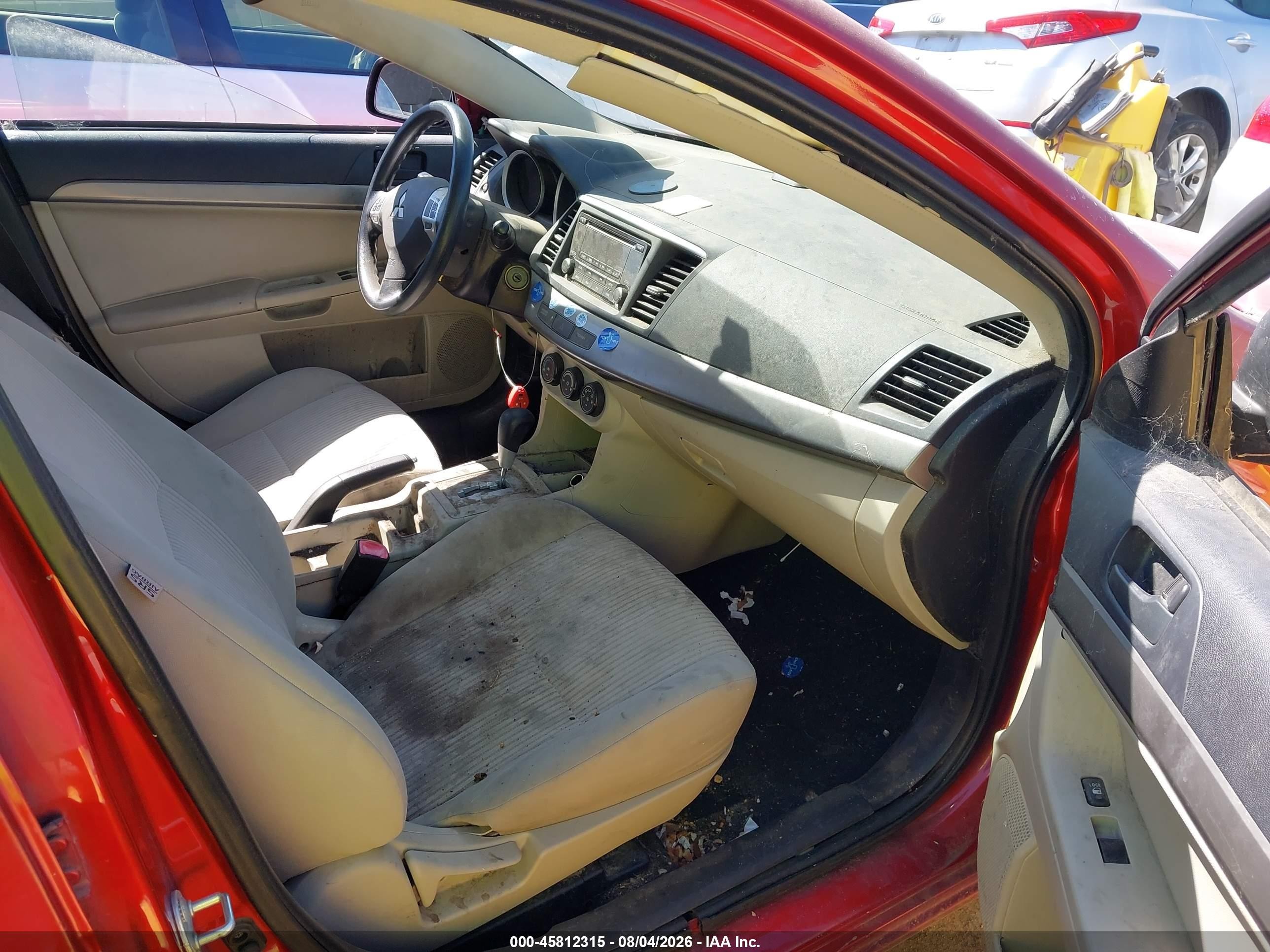 2014 Mitsubishi Lancer Es Red vin: JA32U2FU5EU001792