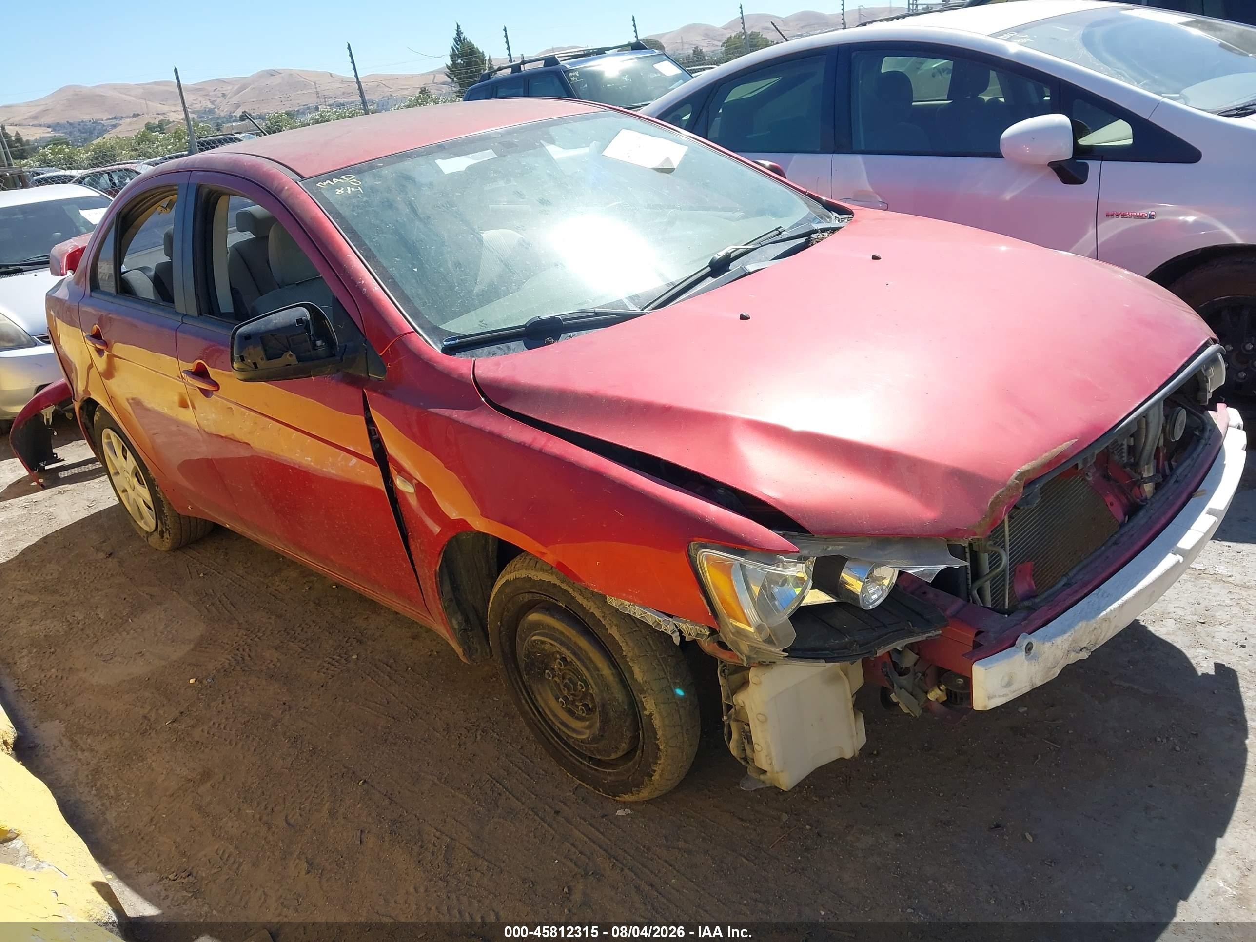 2014 Mitsubishi Lancer Es Red vin: JA32U2FU5EU001792