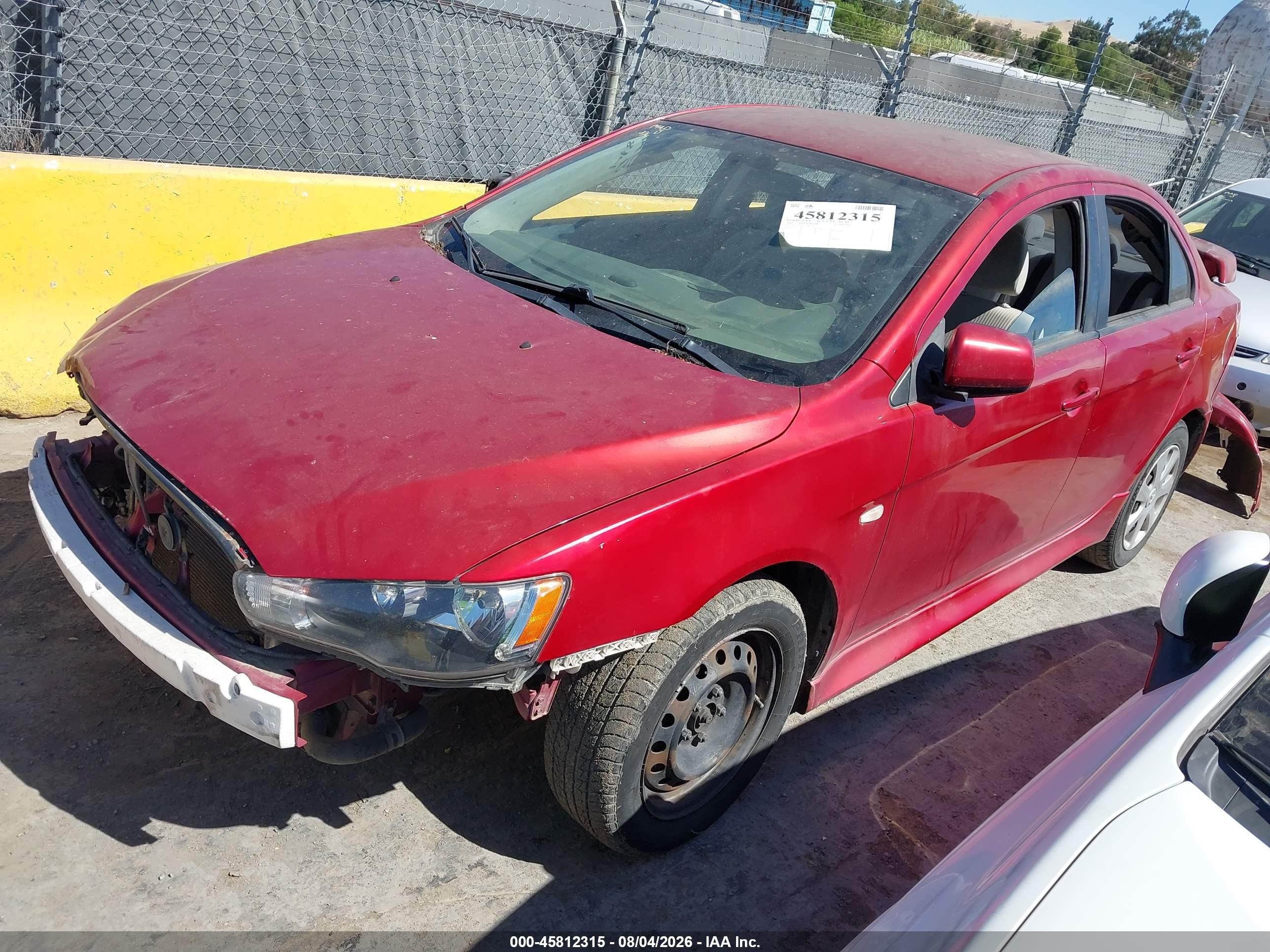 2014 Mitsubishi Lancer Es Red vin: JA32U2FU5EU001792
