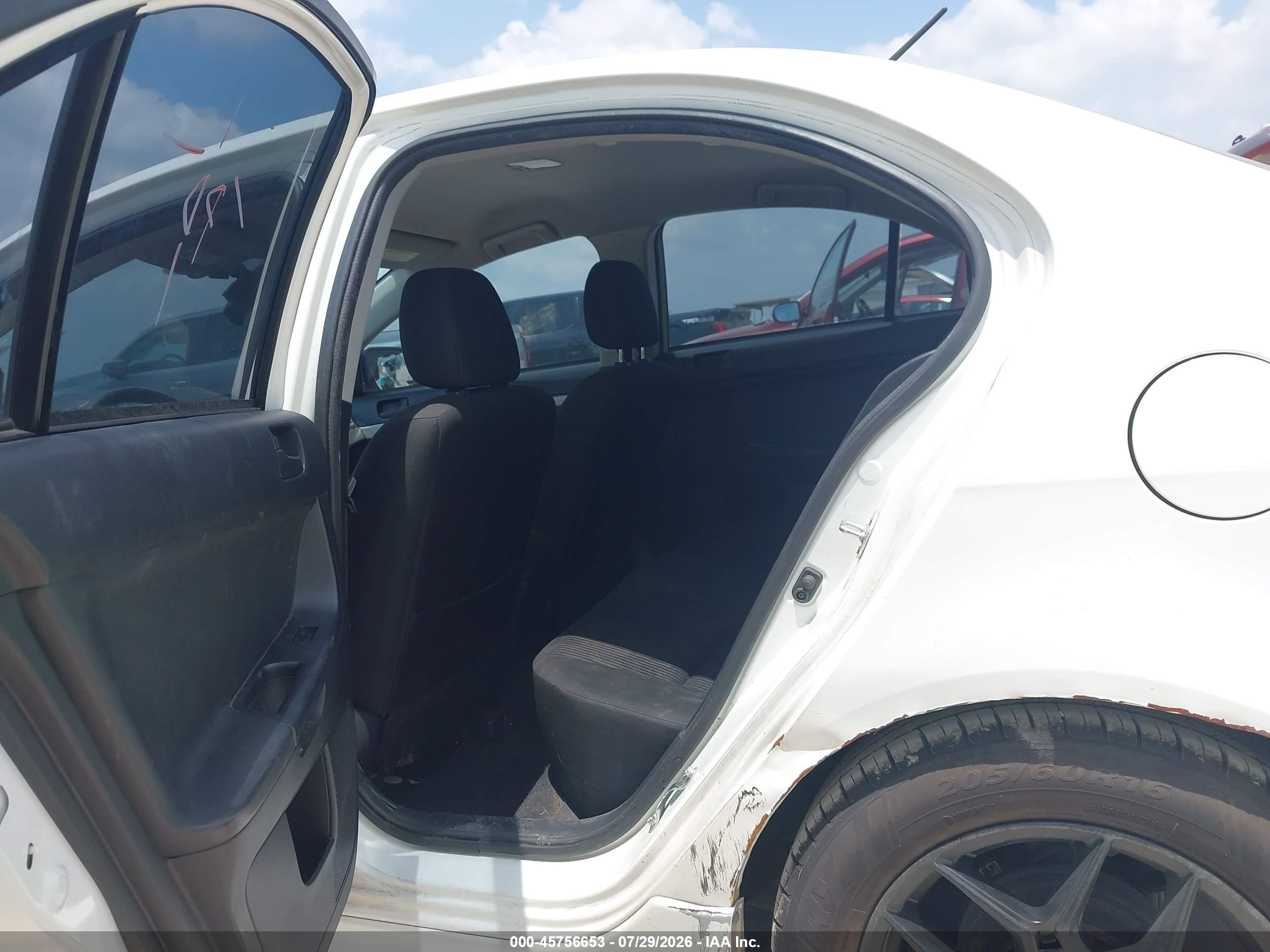 2014 Mitsubishi Lancer Es White vin: JA32U2FU5EU004739