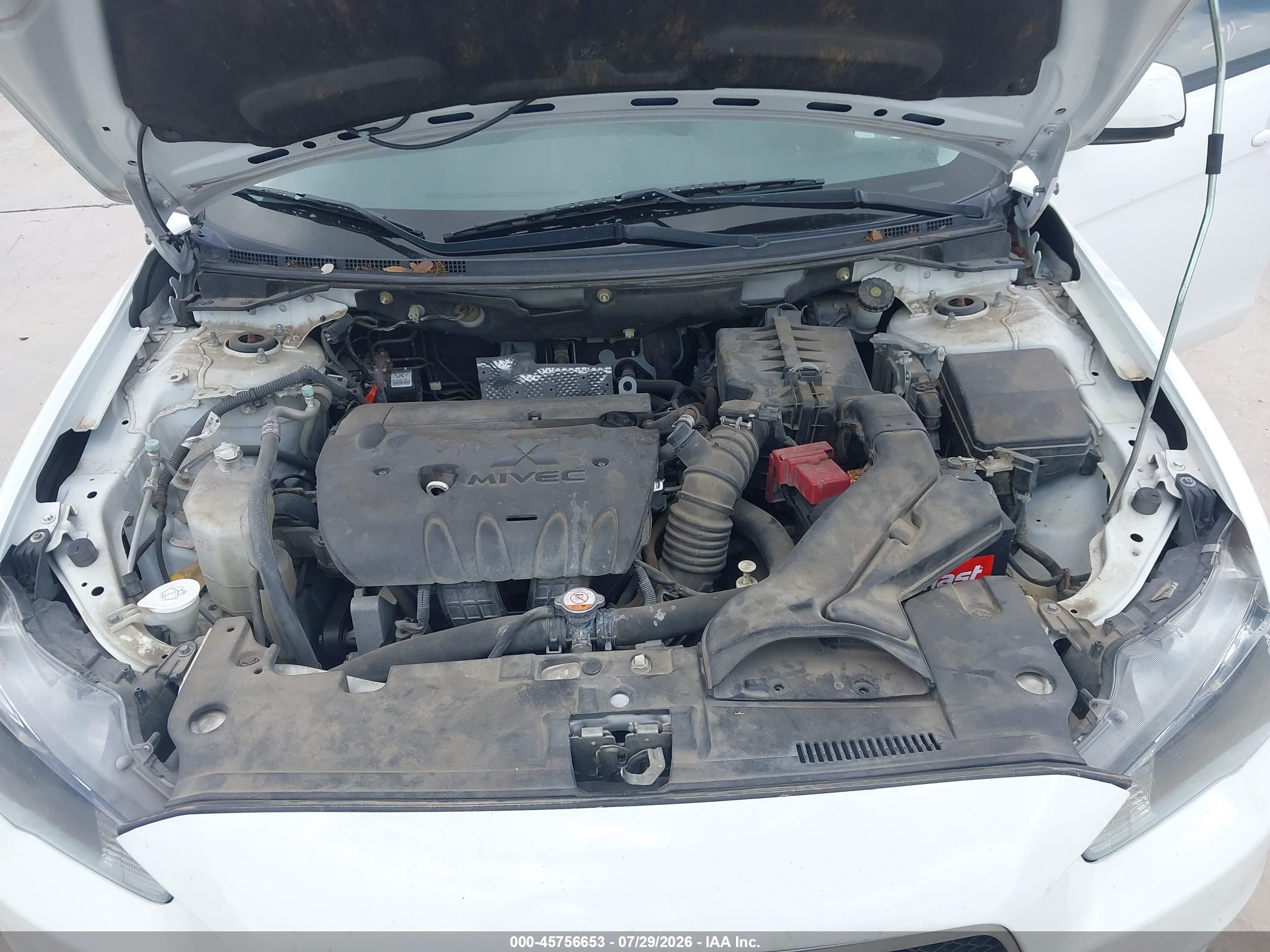 2014 Mitsubishi Lancer Es White vin: JA32U2FU5EU004739