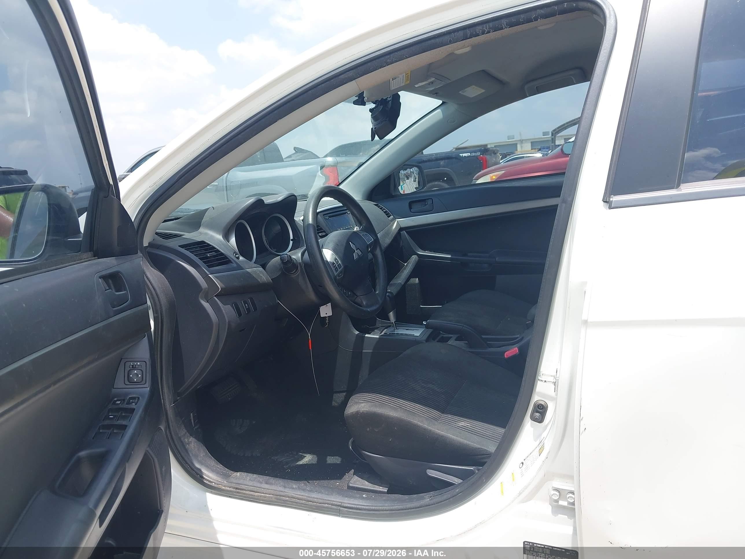 2014 Mitsubishi Lancer Es White vin: JA32U2FU5EU004739