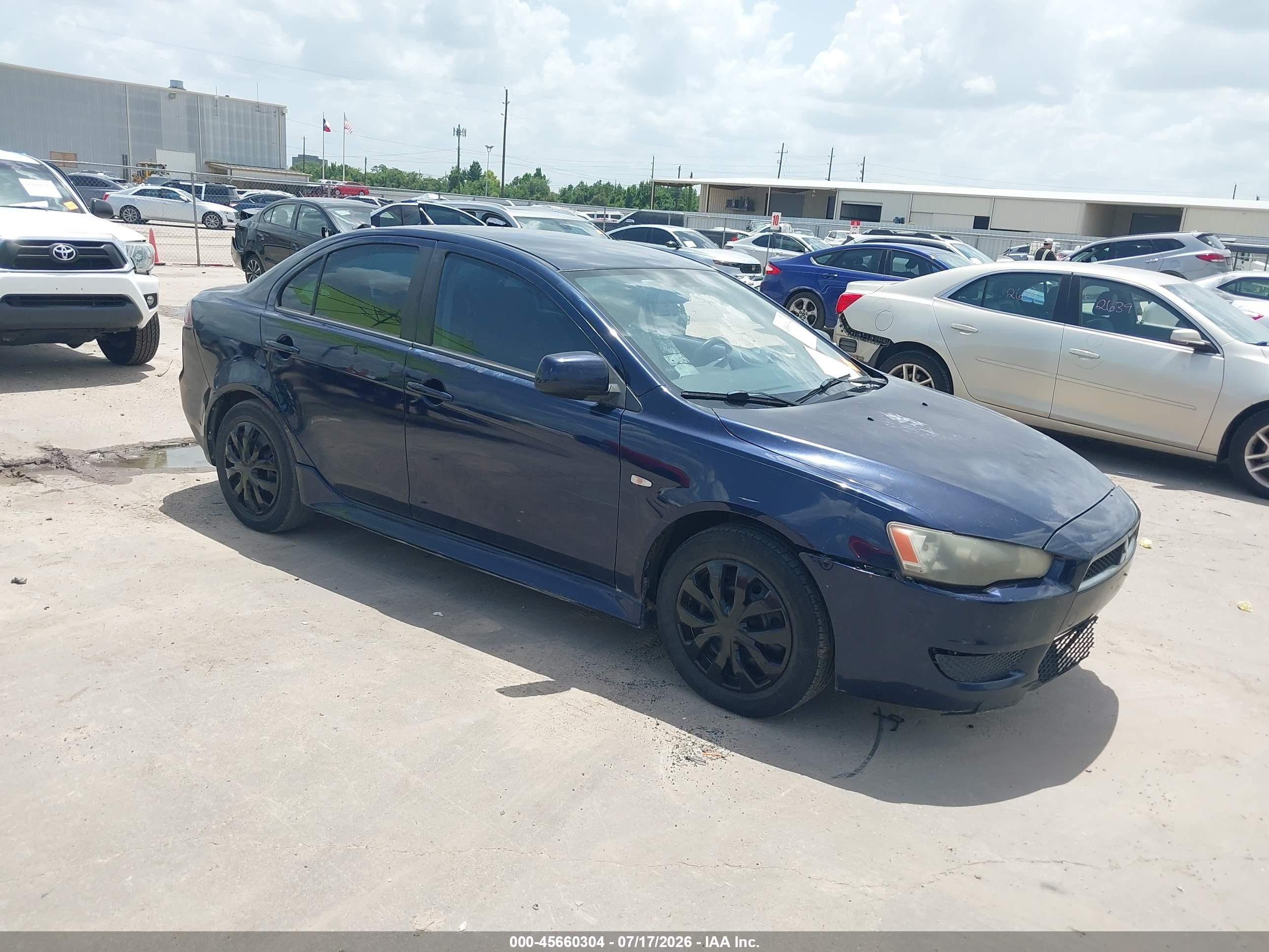 2014 Mitsubishi Lancer Es Blue vin: JA32U2FU5EU020827