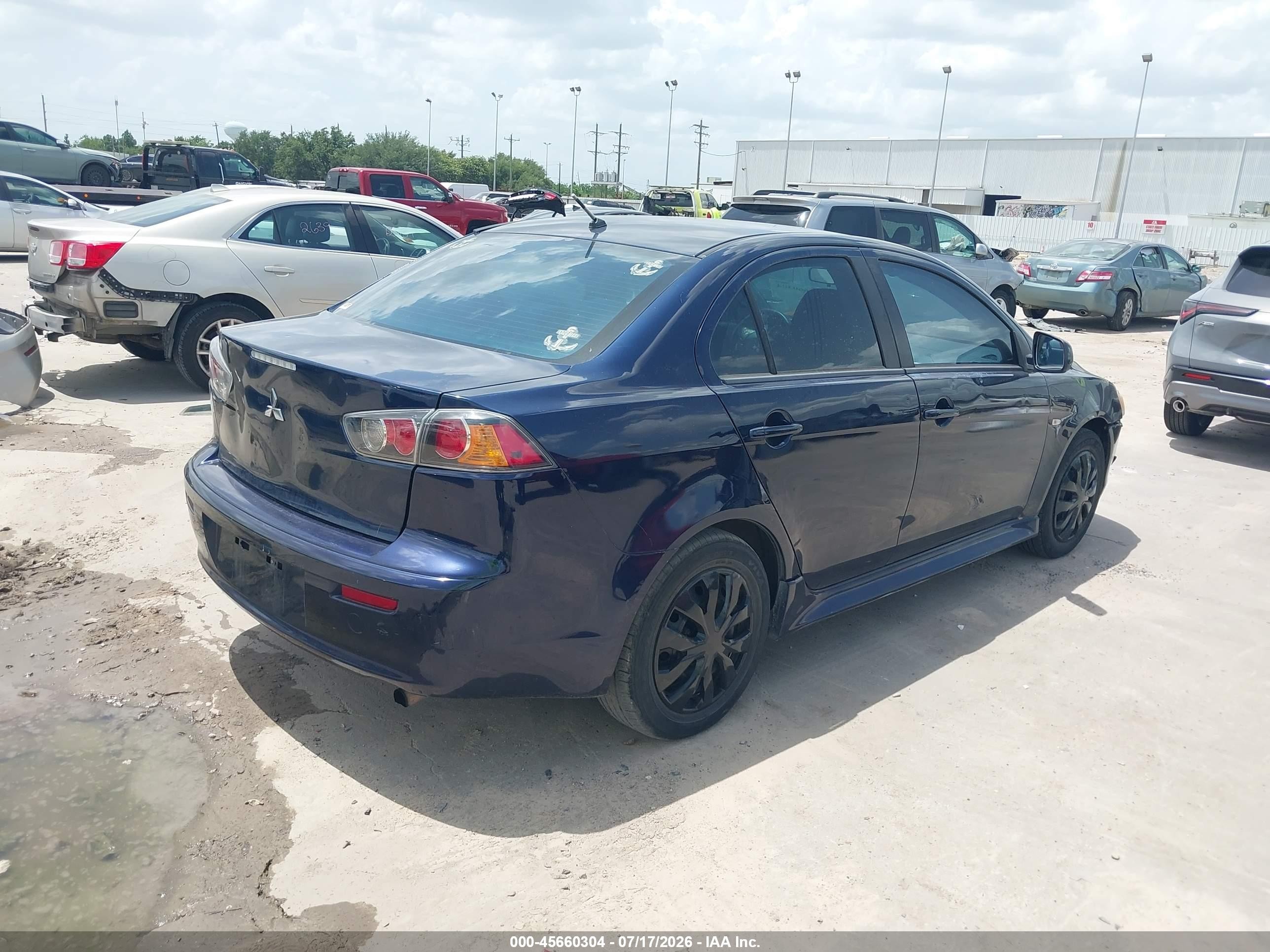 2014 Mitsubishi Lancer Es Blue vin: JA32U2FU5EU020827