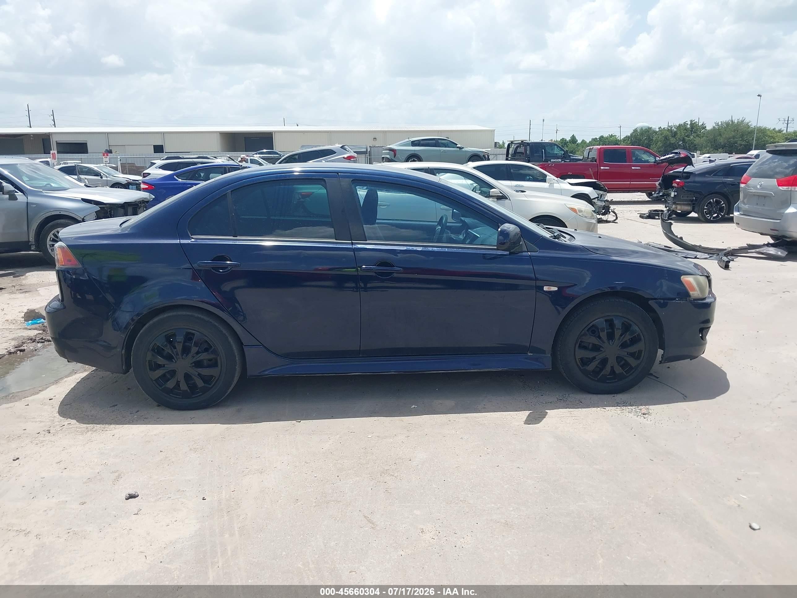 2014 Mitsubishi Lancer Es Blue vin: JA32U2FU5EU020827
