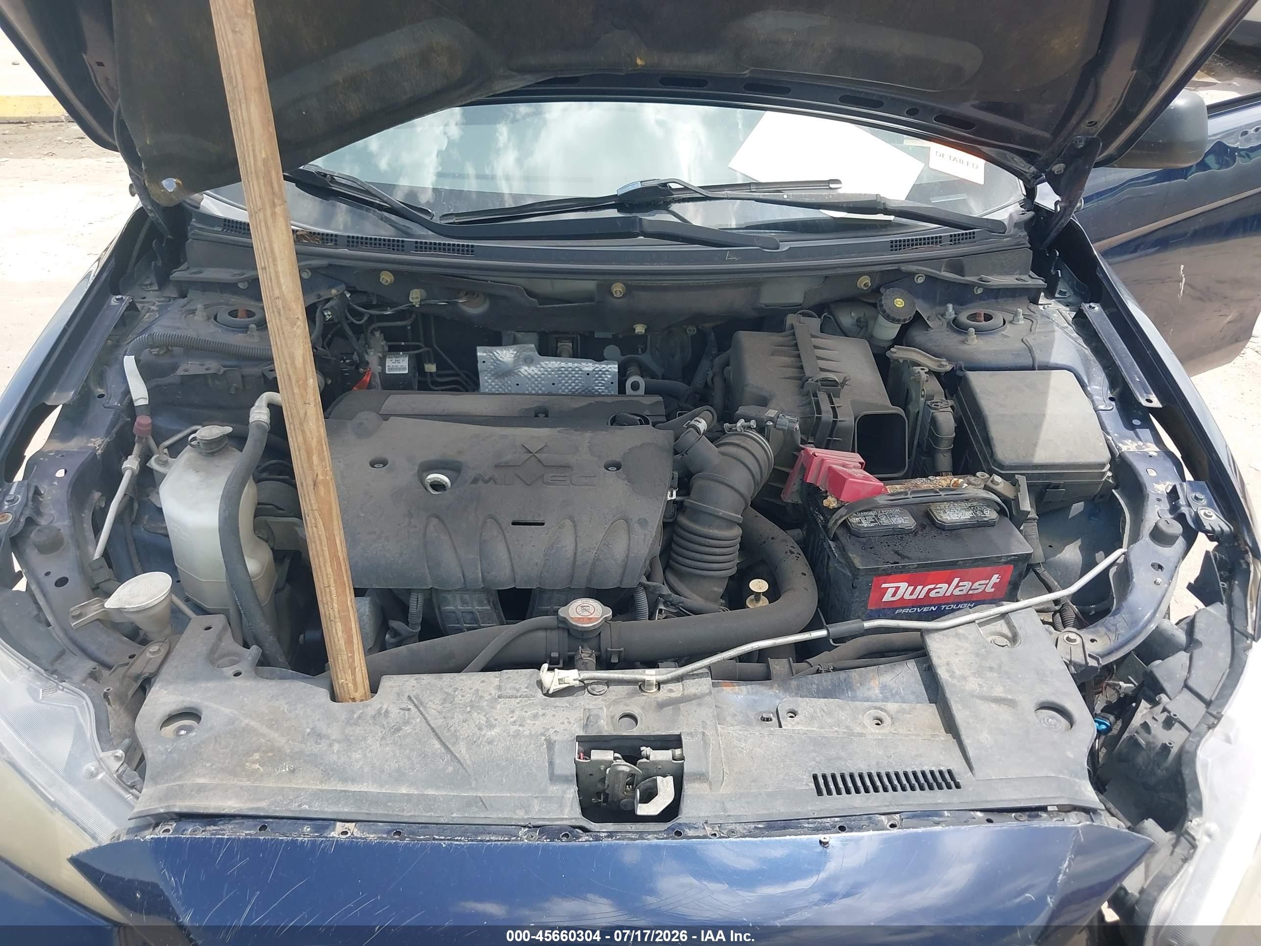 2014 Mitsubishi Lancer Es Blue vin: JA32U2FU5EU020827