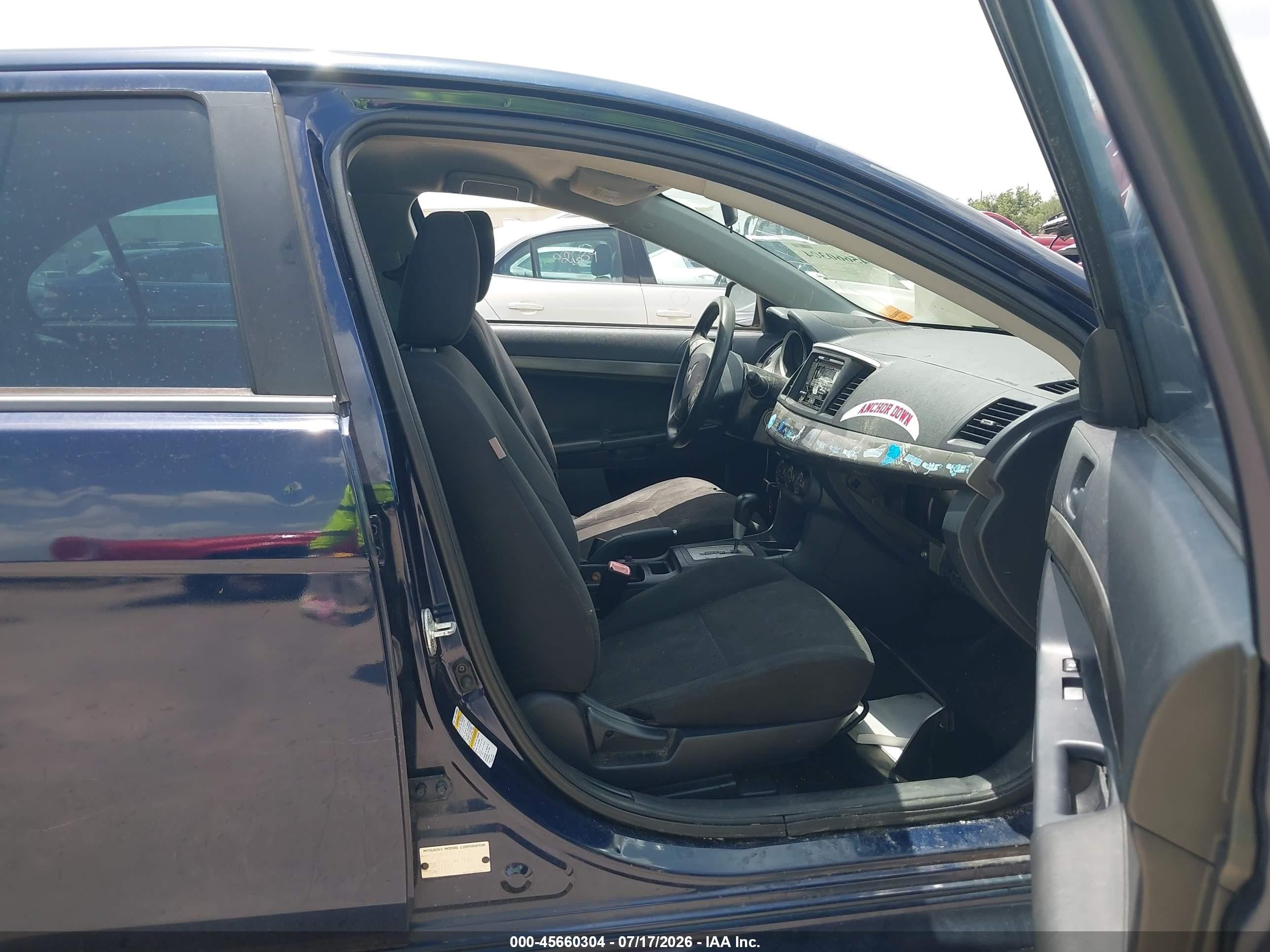2014 Mitsubishi Lancer Es Blue vin: JA32U2FU5EU020827