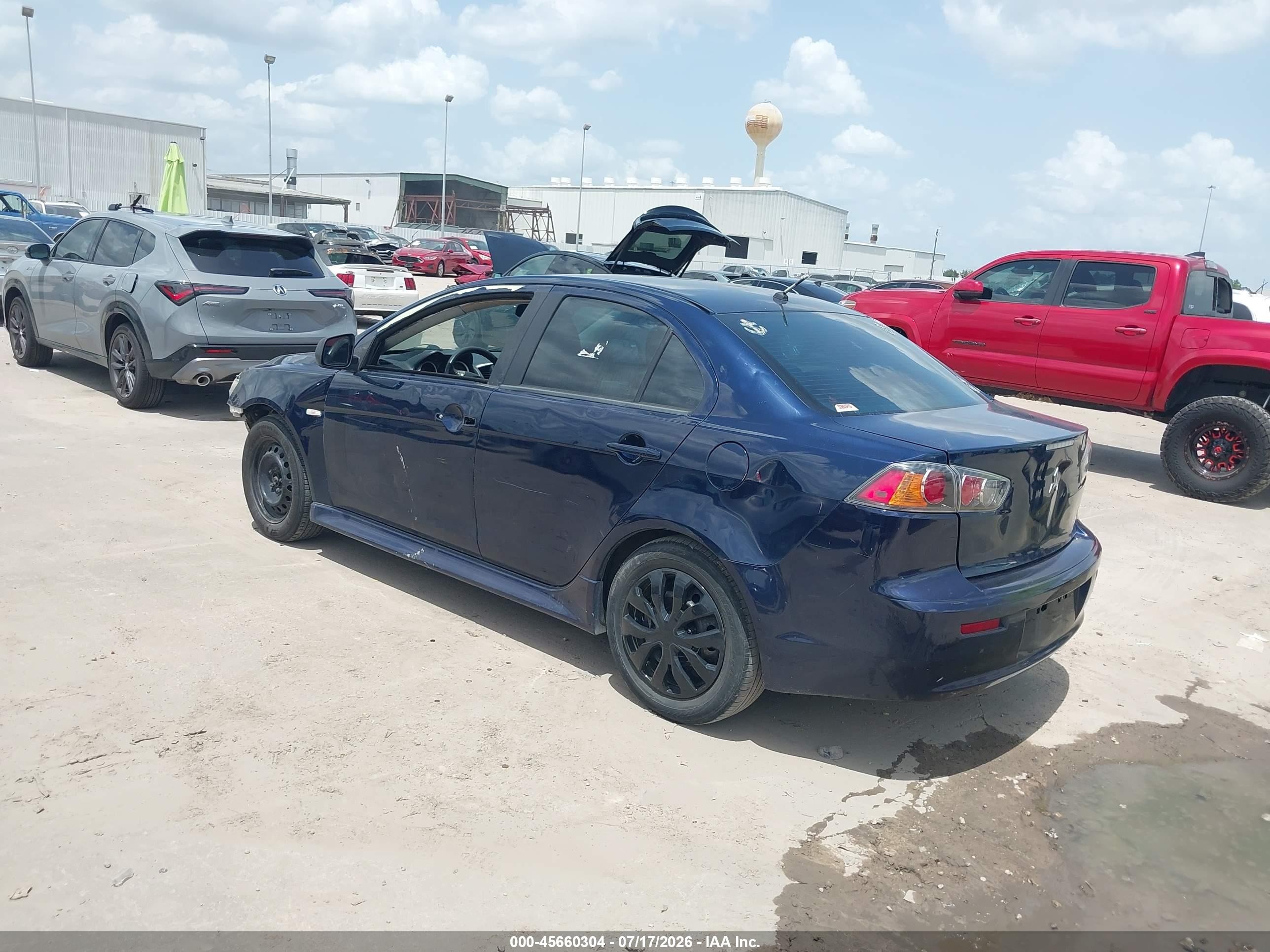 2014 Mitsubishi Lancer Es Blue vin: JA32U2FU5EU020827