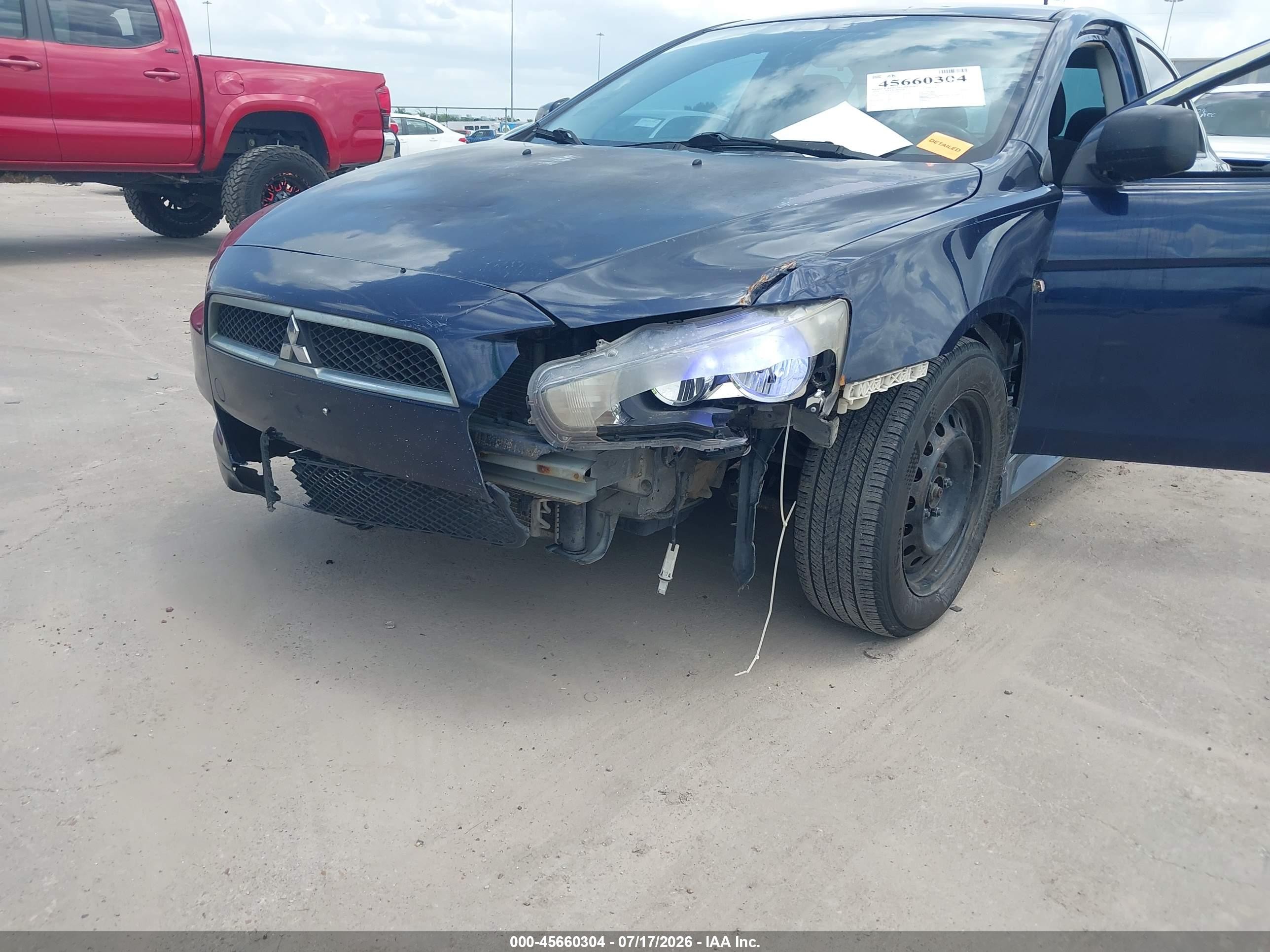 2014 Mitsubishi Lancer Es Blue vin: JA32U2FU5EU020827