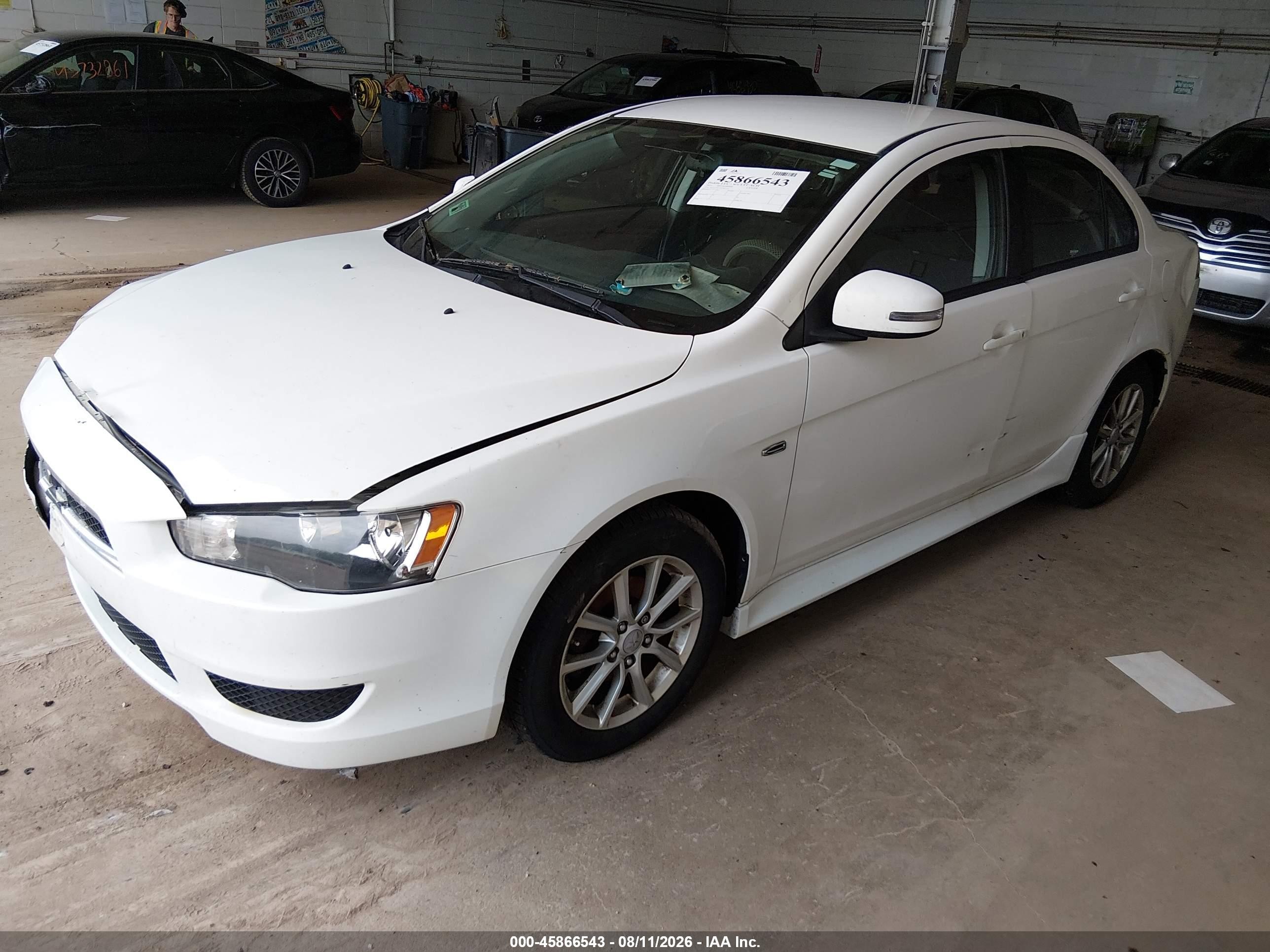 2015 Mitsubishi Lancer Es White vin: JA32U2FU5FU007335