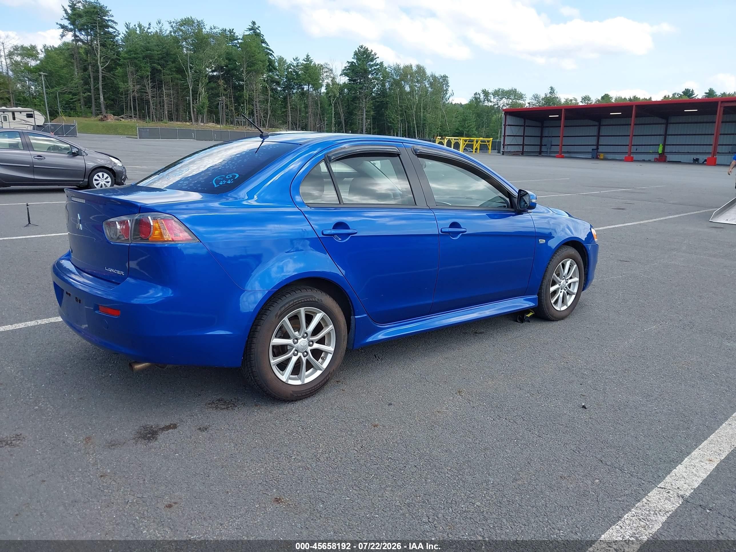 2015 Mitsubishi Lancer Es Blue vin: JA32U2FU5FU010249