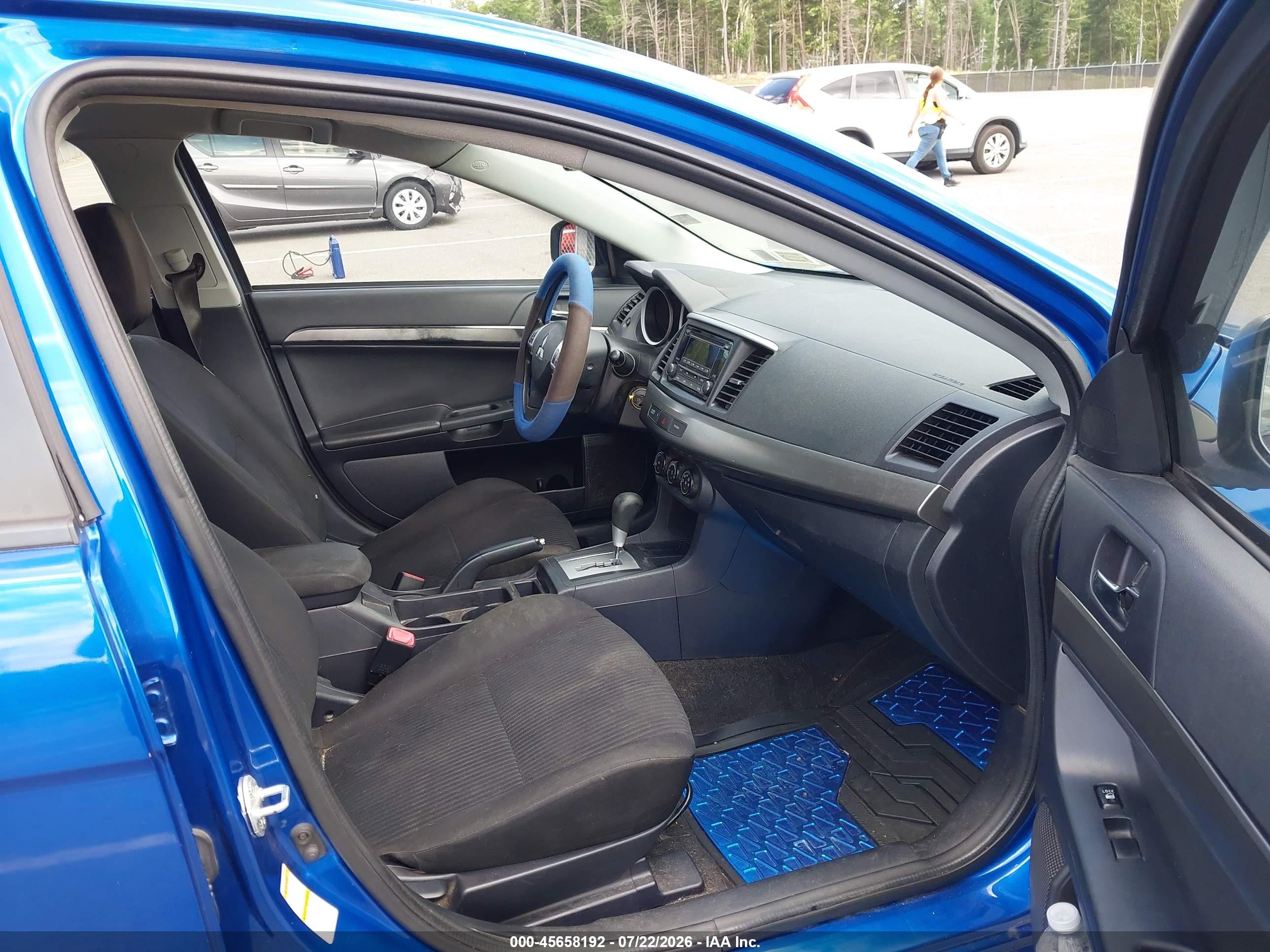 2015 Mitsubishi Lancer Es Blue vin: JA32U2FU5FU010249