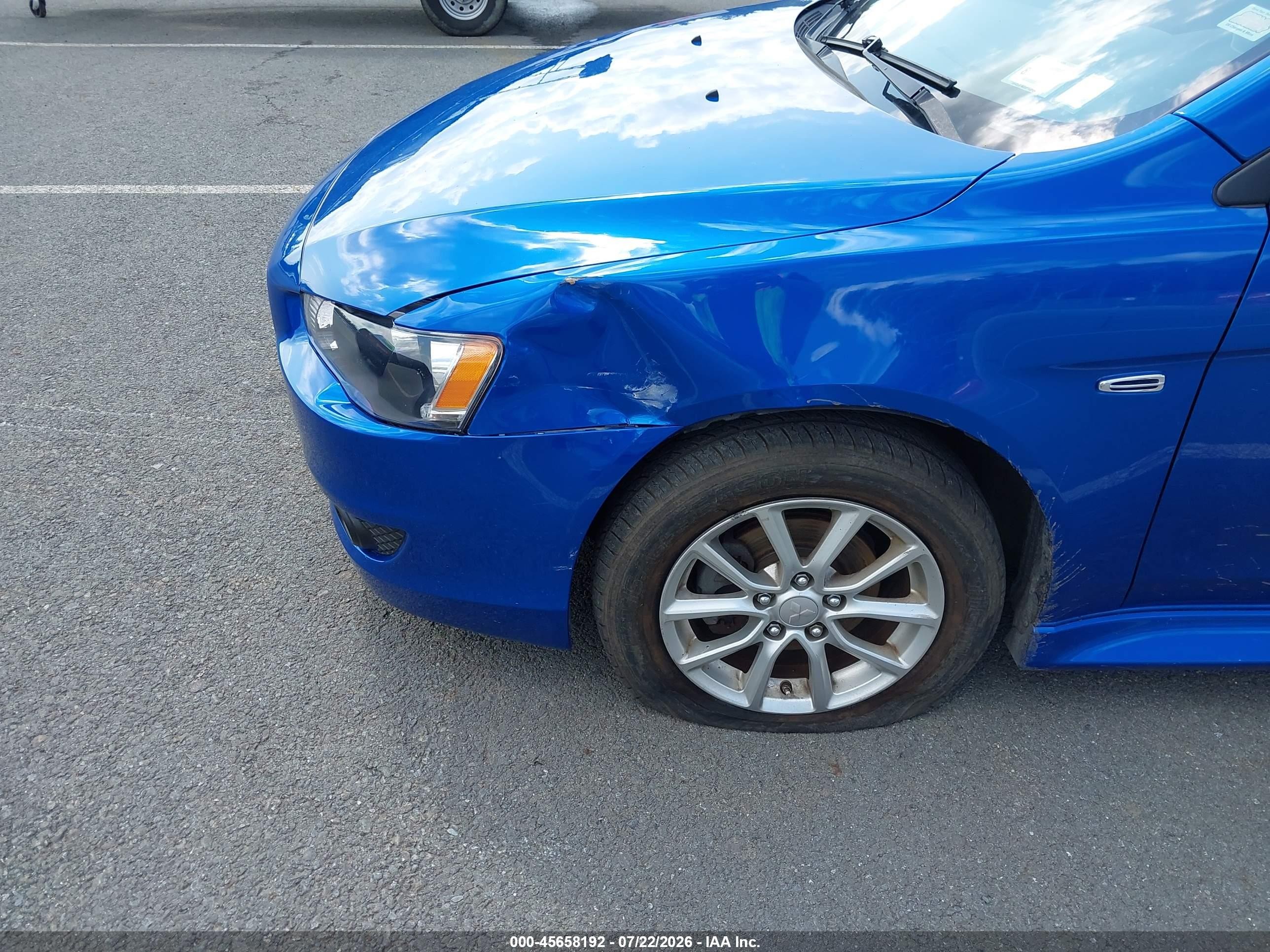 2015 Mitsubishi Lancer Es Blue vin: JA32U2FU5FU010249