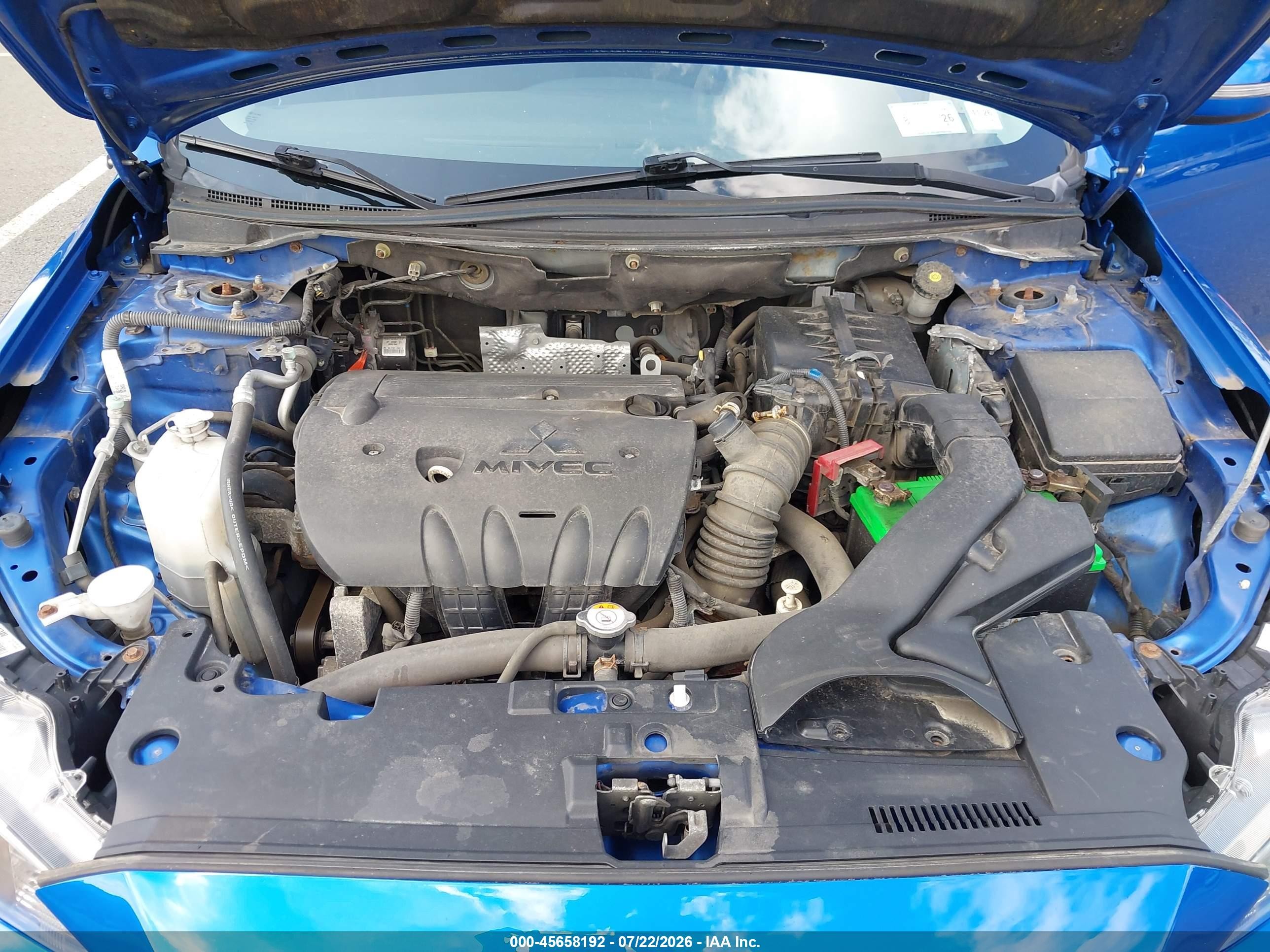 2015 Mitsubishi Lancer Es Blue vin: JA32U2FU5FU010249