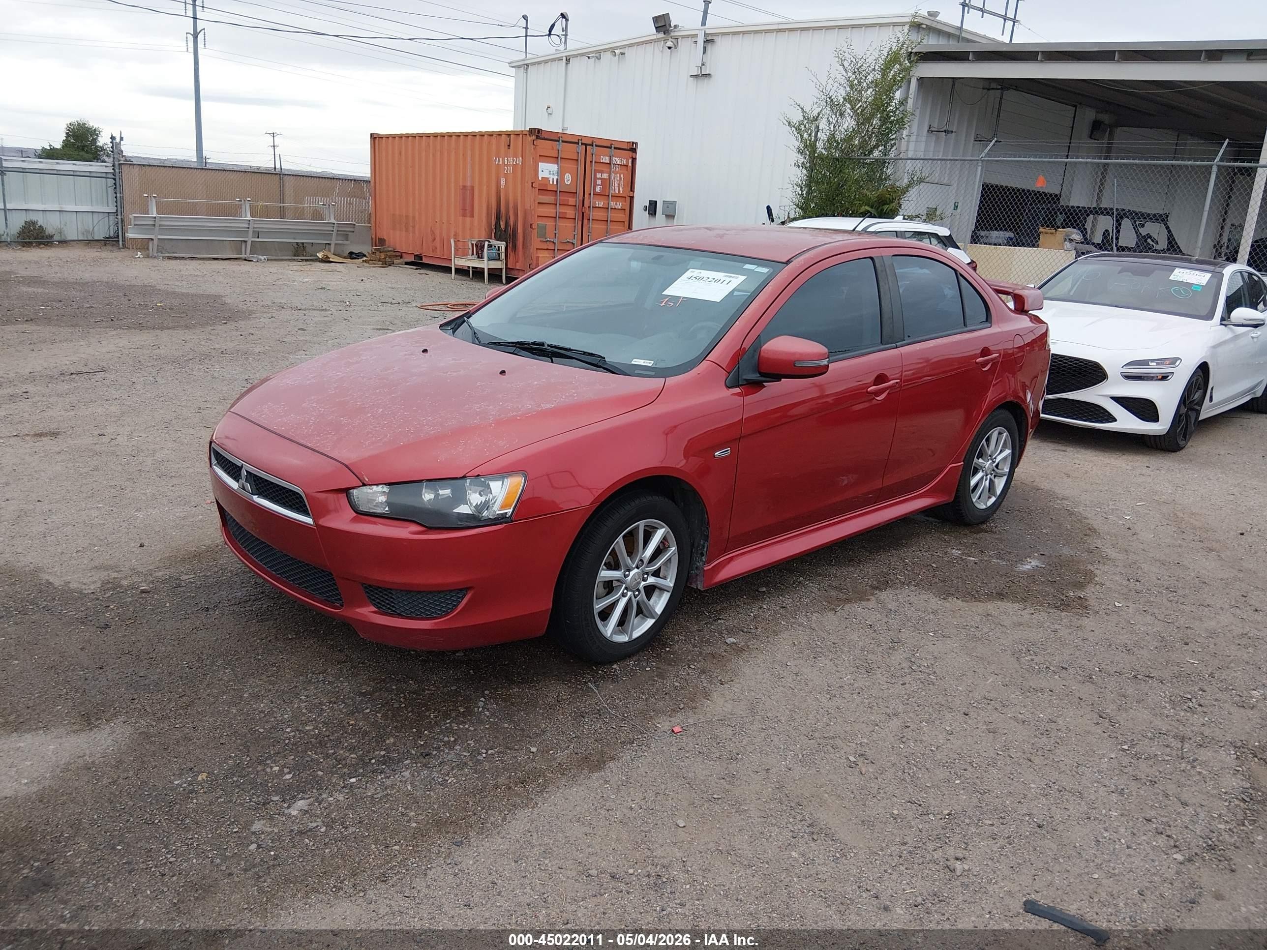 2015 Mitsubishi Lancer Es Red vin: JA32U2FU5FU020926