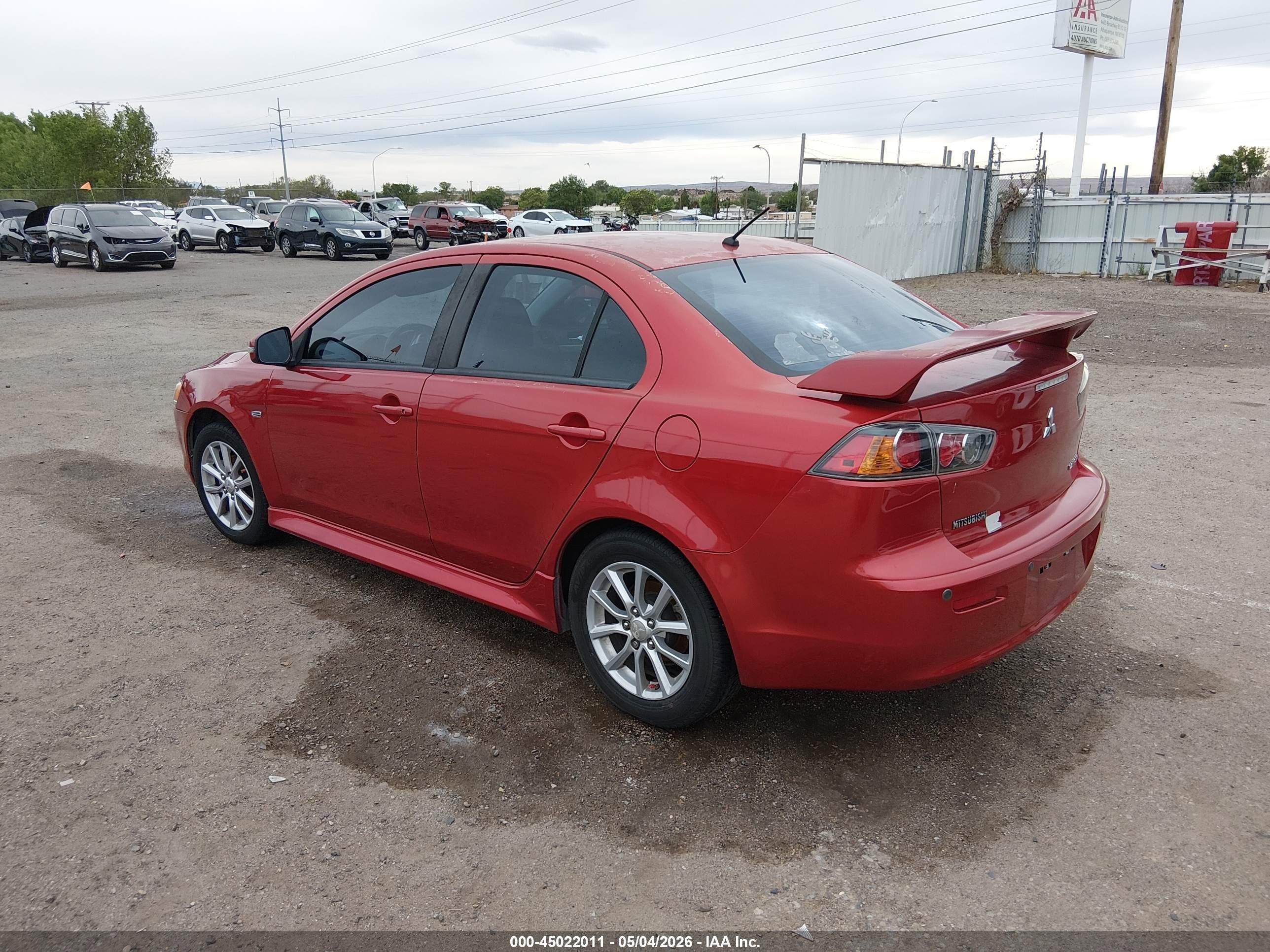 2015 Mitsubishi Lancer Es Red vin: JA32U2FU5FU020926