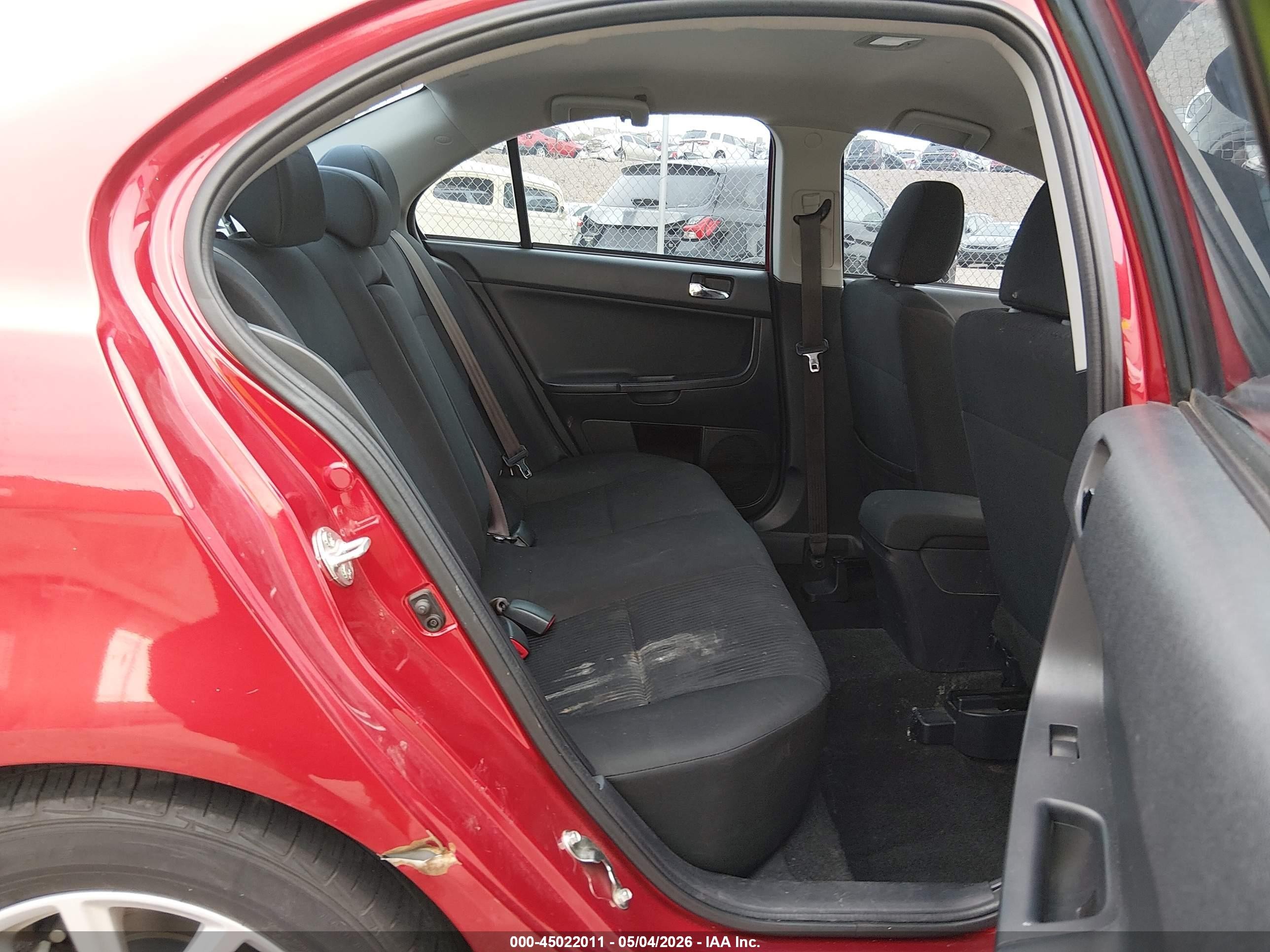 2015 Mitsubishi Lancer Es Red vin: JA32U2FU5FU020926