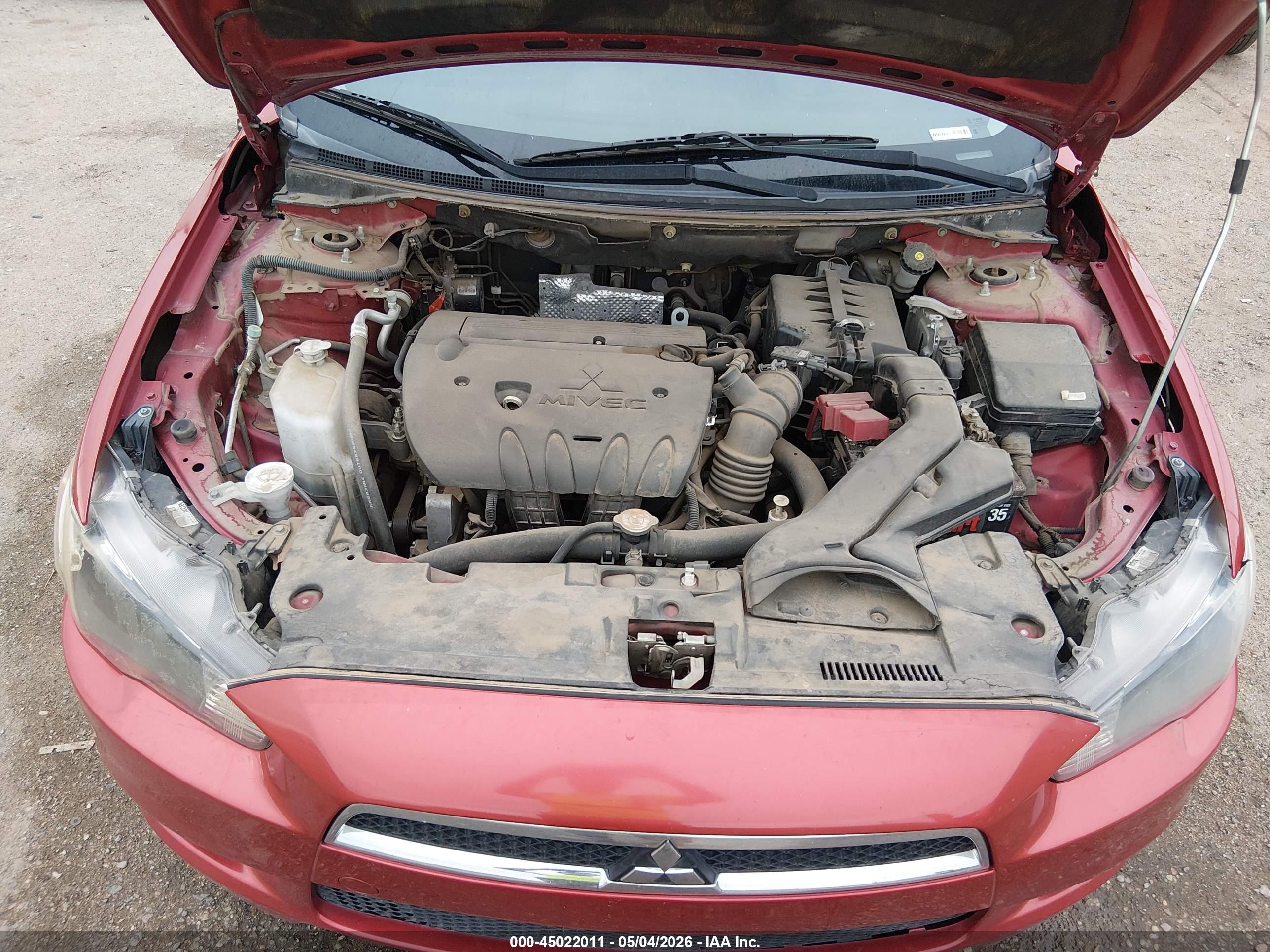 2015 Mitsubishi Lancer Es Red vin: JA32U2FU5FU020926