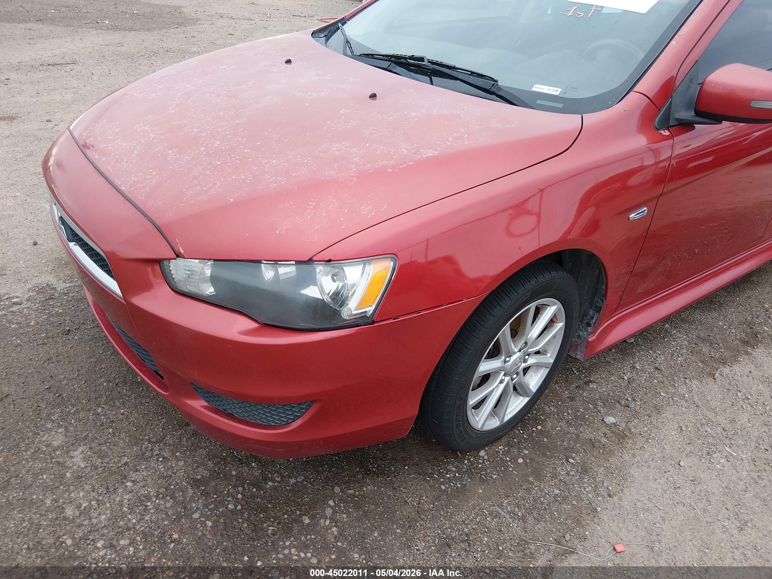 2015 Mitsubishi Lancer Es Red vin: JA32U2FU5FU020926