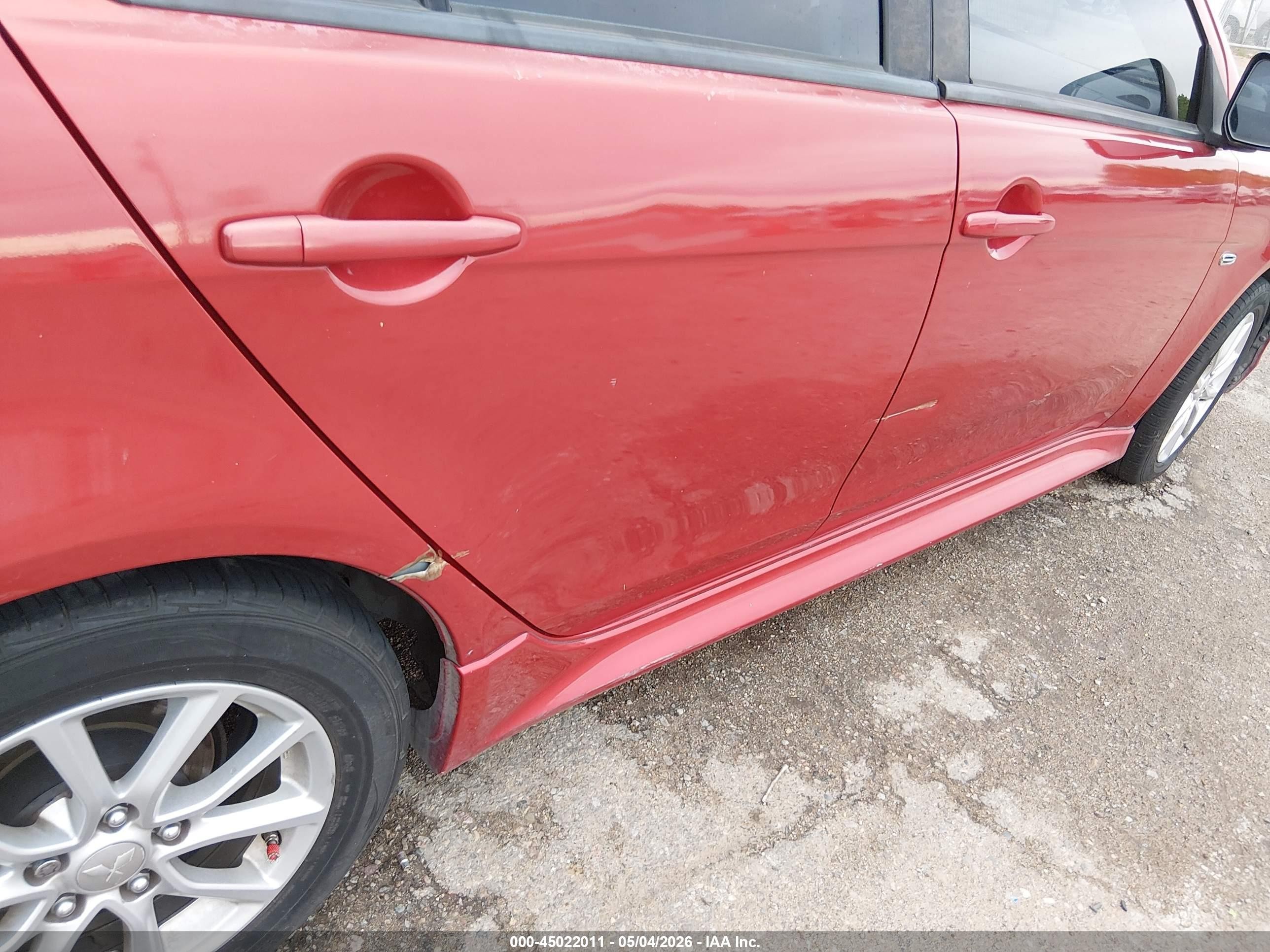 2015 Mitsubishi Lancer Es Red vin: JA32U2FU5FU020926