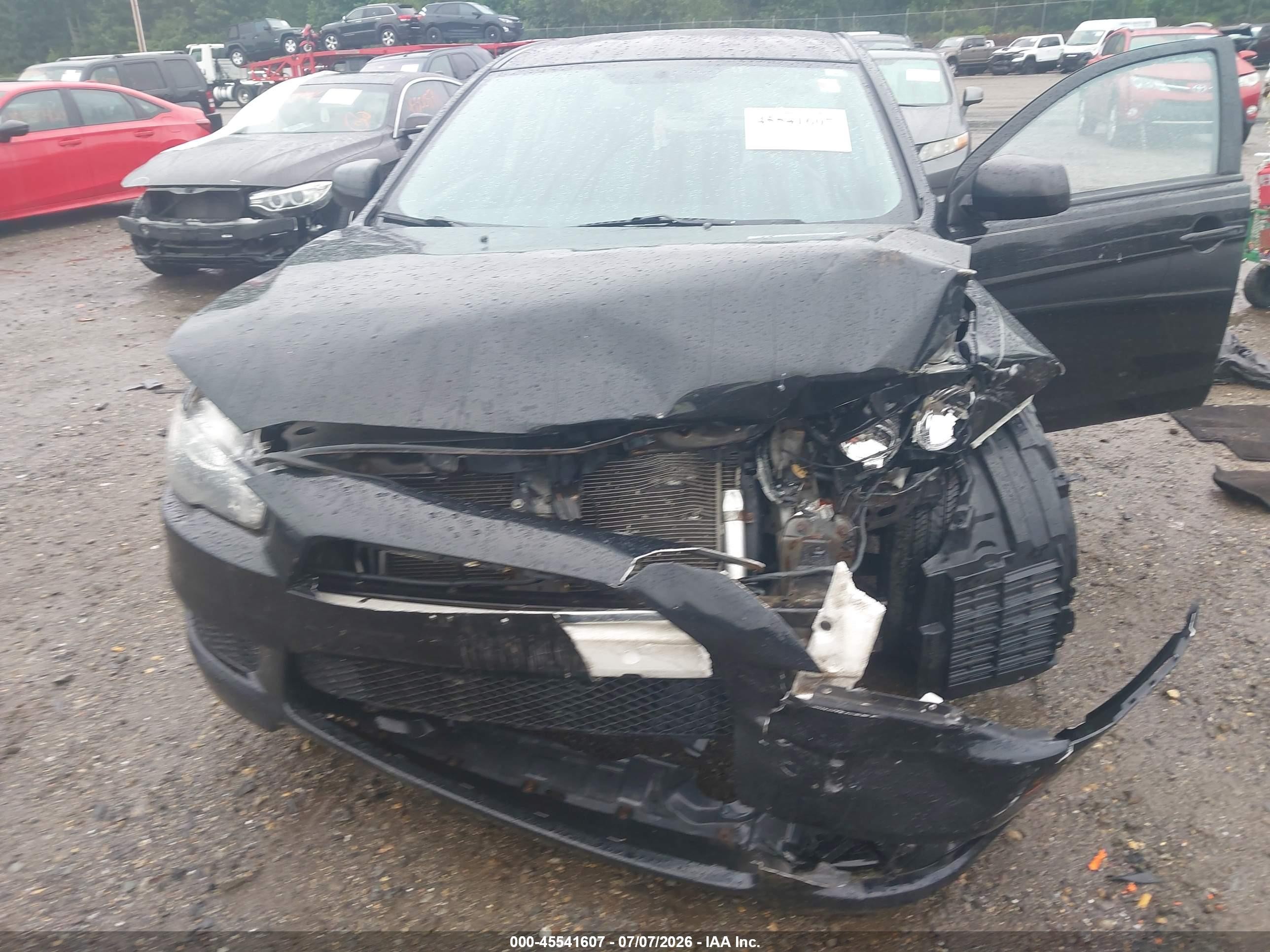 2012 Mitsubishi Lancer Es Black vin: JA32U2FU6CU017934