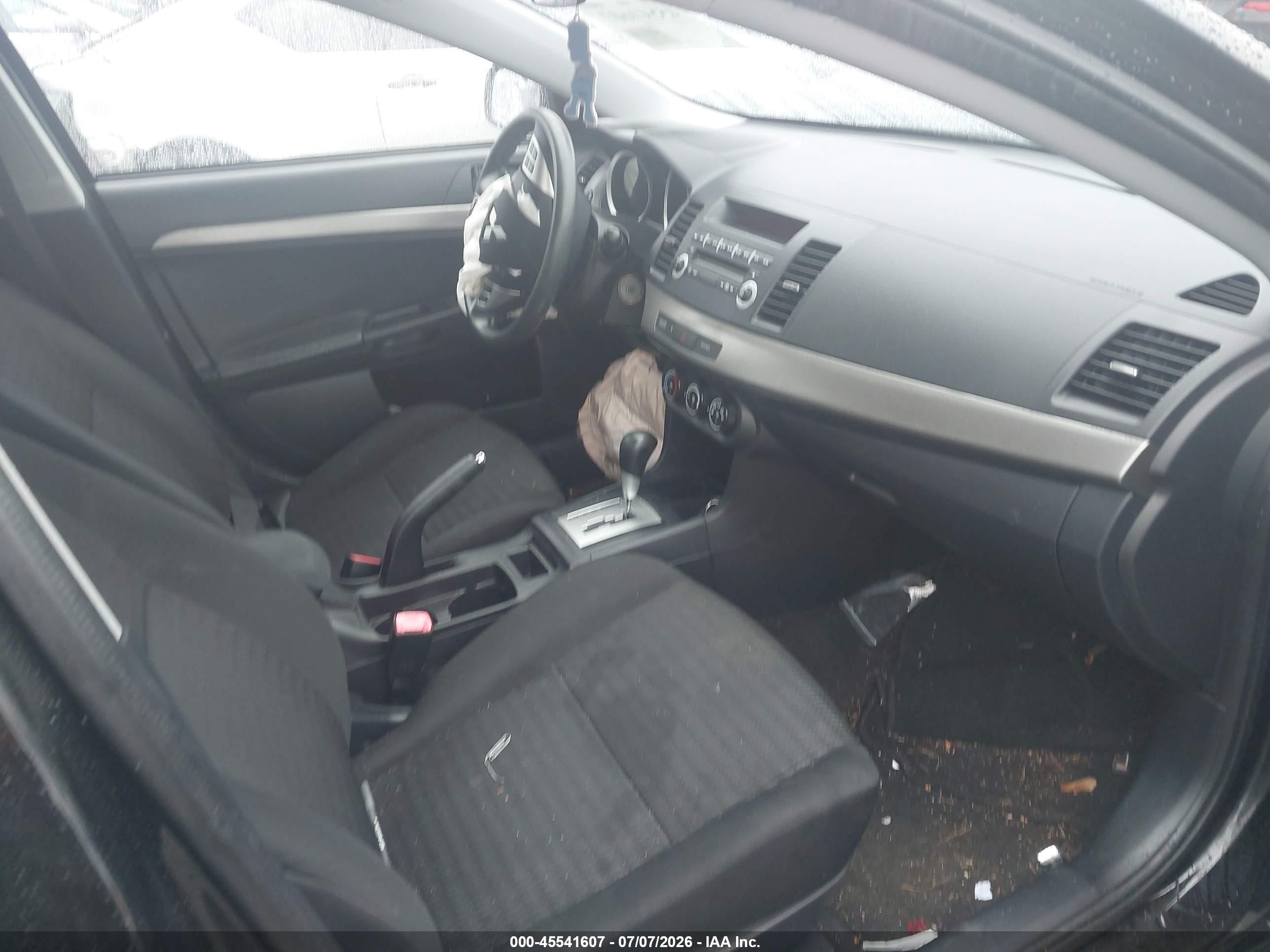 2012 Mitsubishi Lancer Es Black vin: JA32U2FU6CU017934