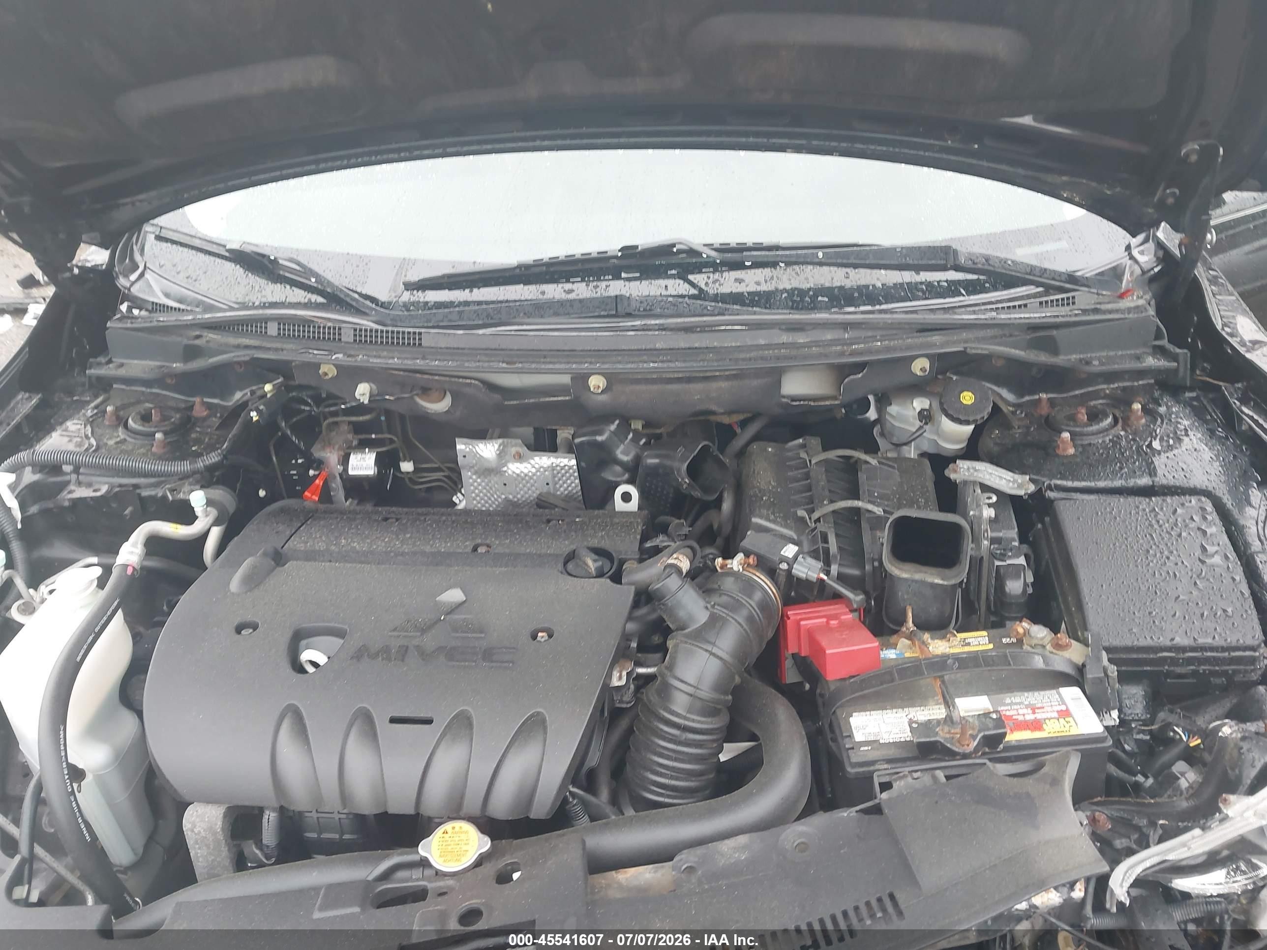 2012 Mitsubishi Lancer Es Black vin: JA32U2FU6CU017934