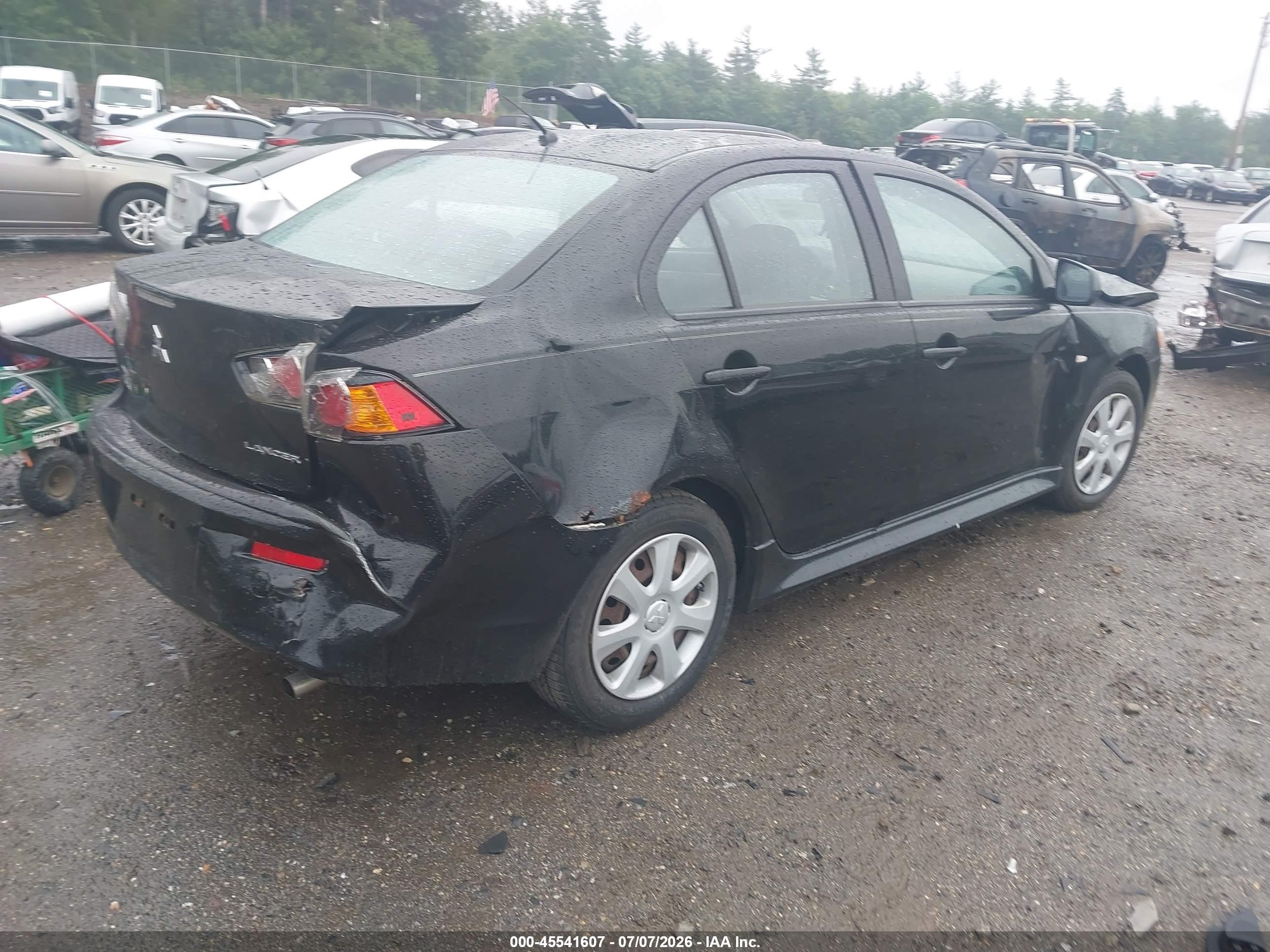 2012 Mitsubishi Lancer Es Black vin: JA32U2FU6CU017934