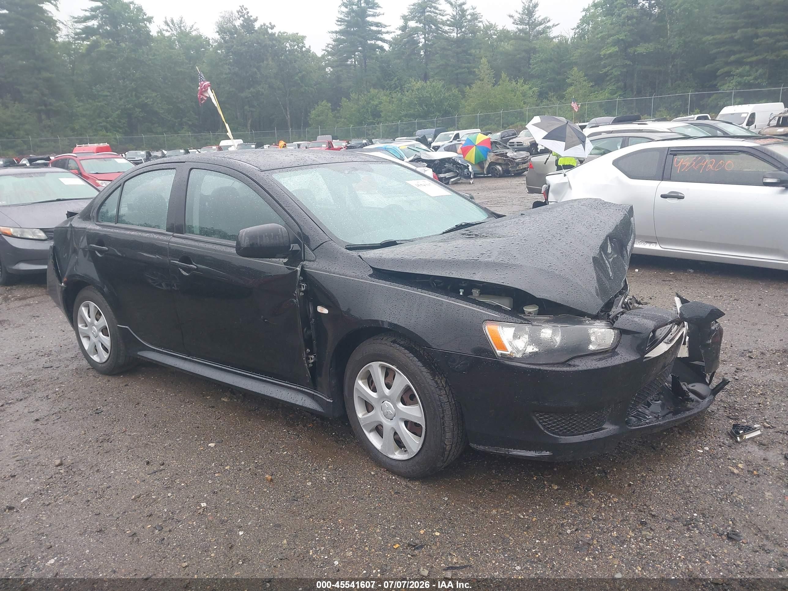 2012 Mitsubishi Lancer Es Black vin: JA32U2FU6CU017934
