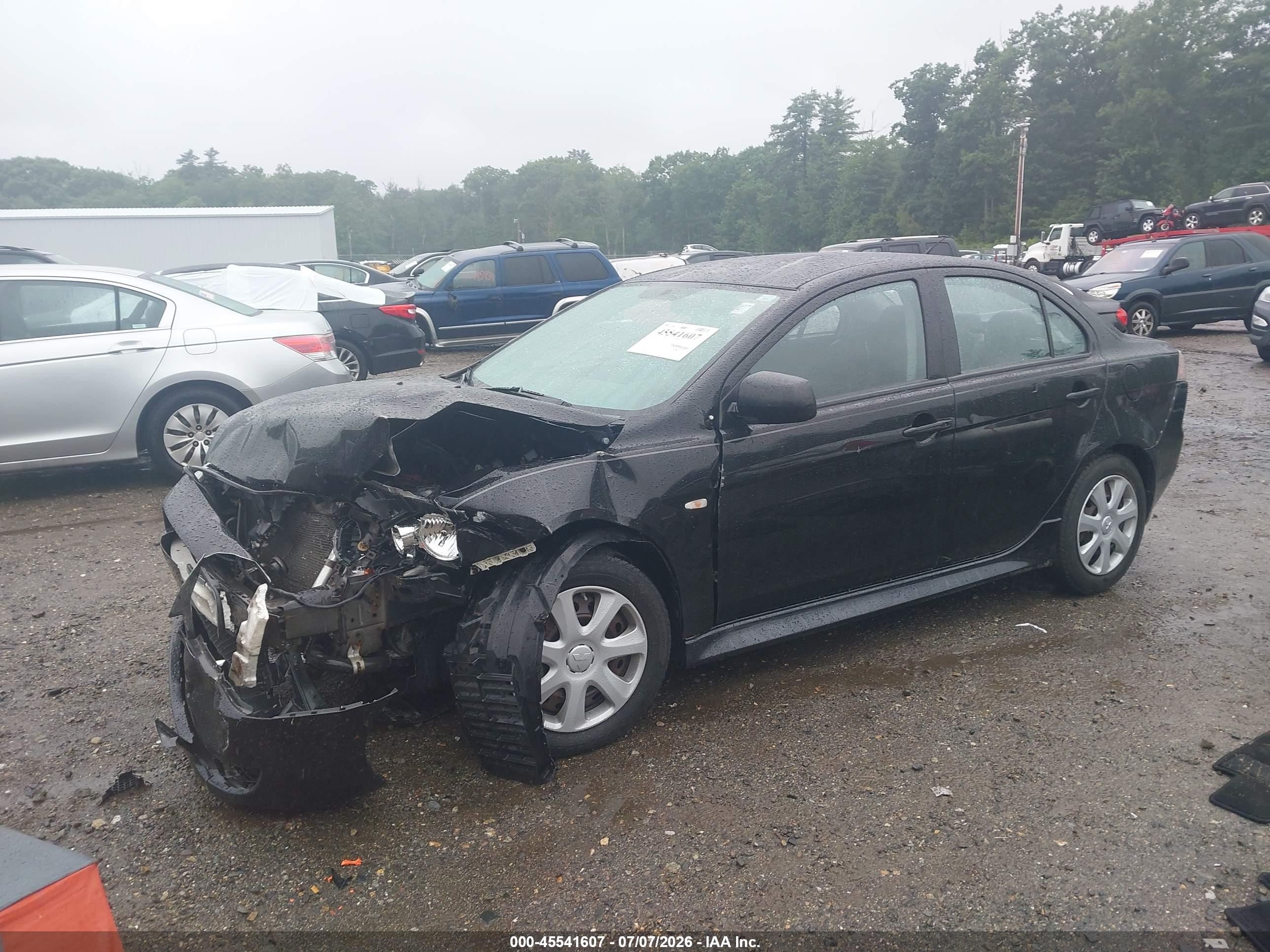 2012 Mitsubishi Lancer Es Black vin: JA32U2FU6CU017934