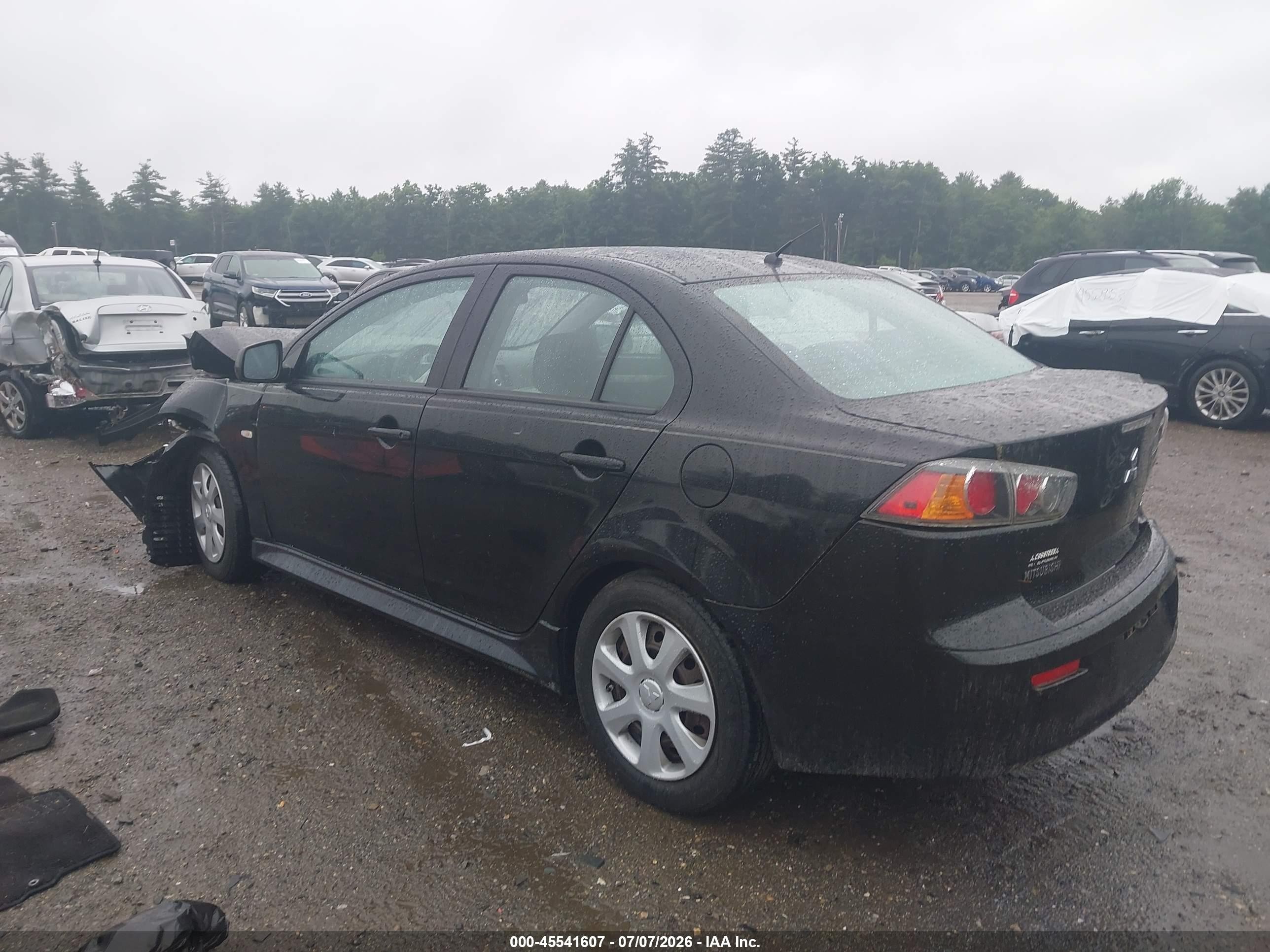 2012 Mitsubishi Lancer Es Black vin: JA32U2FU6CU017934