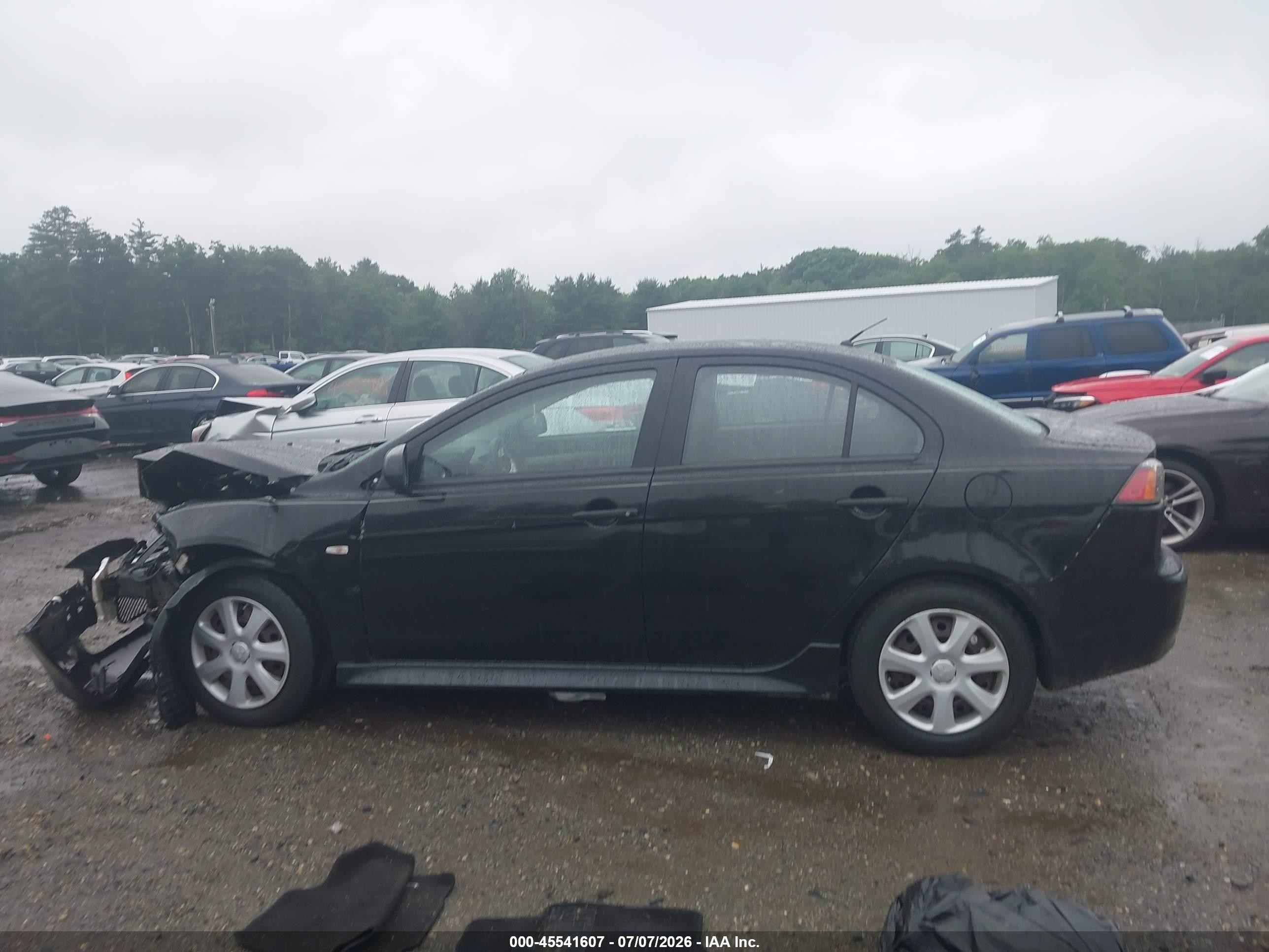 2012 Mitsubishi Lancer Es Black vin: JA32U2FU6CU017934