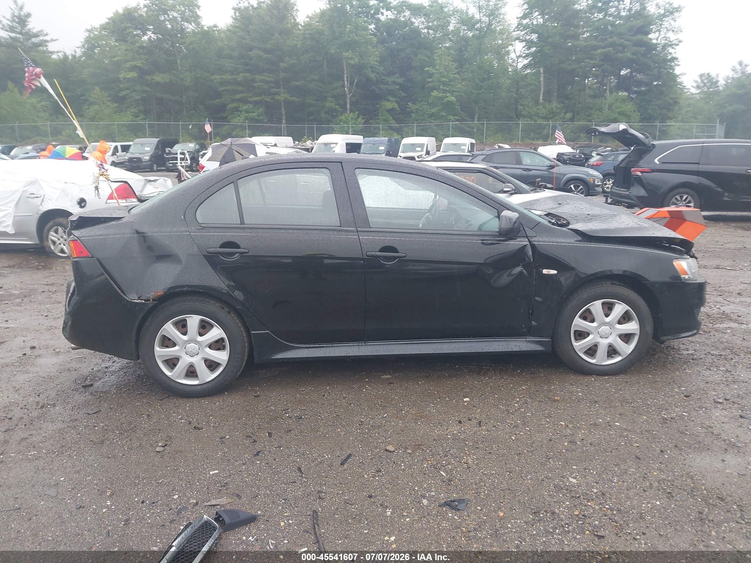 2012 Mitsubishi Lancer Es Black vin: JA32U2FU6CU017934