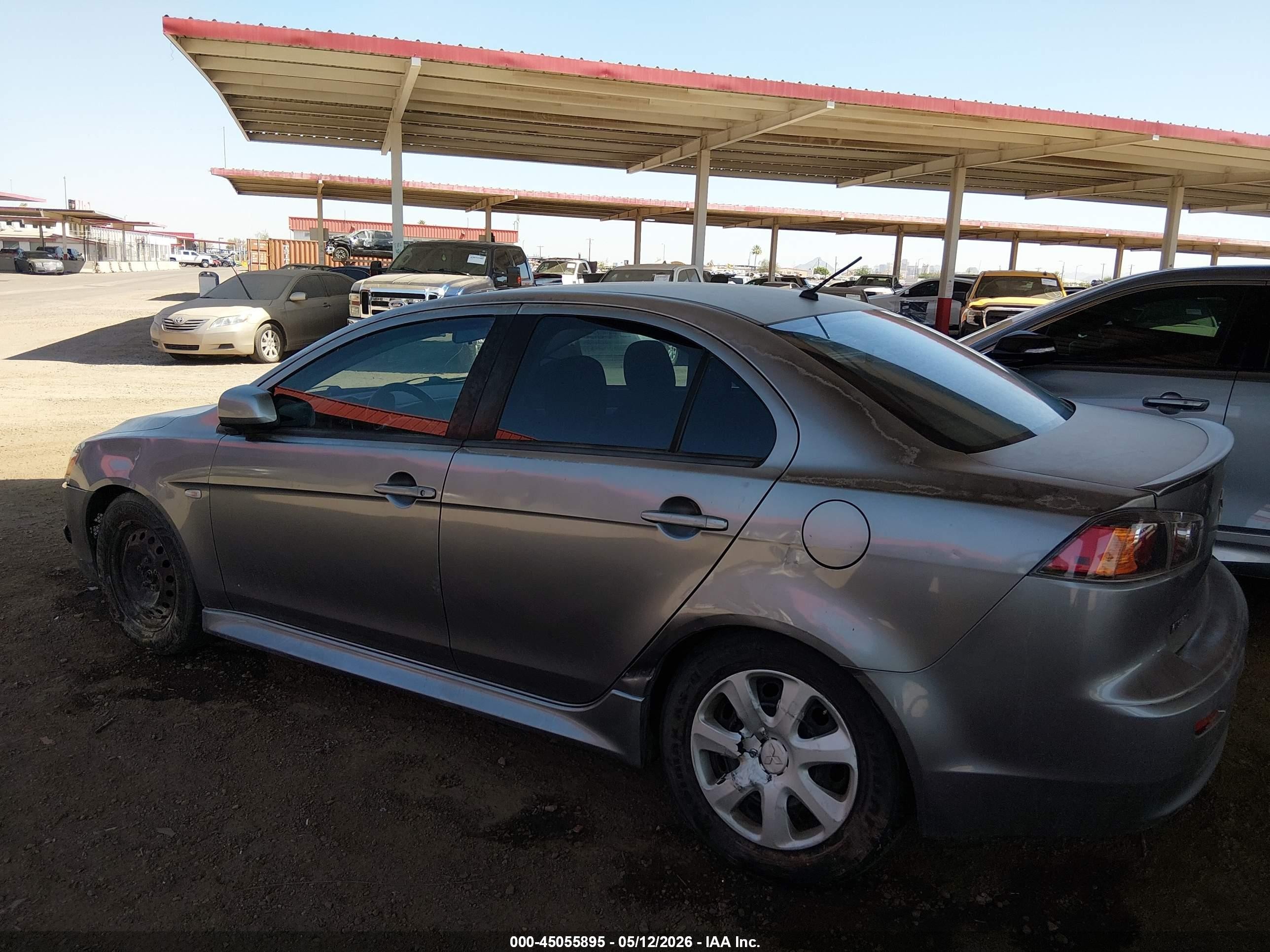 2012 Mitsubishi Lancer Es Gray vin: JA32U2FU6CU027492