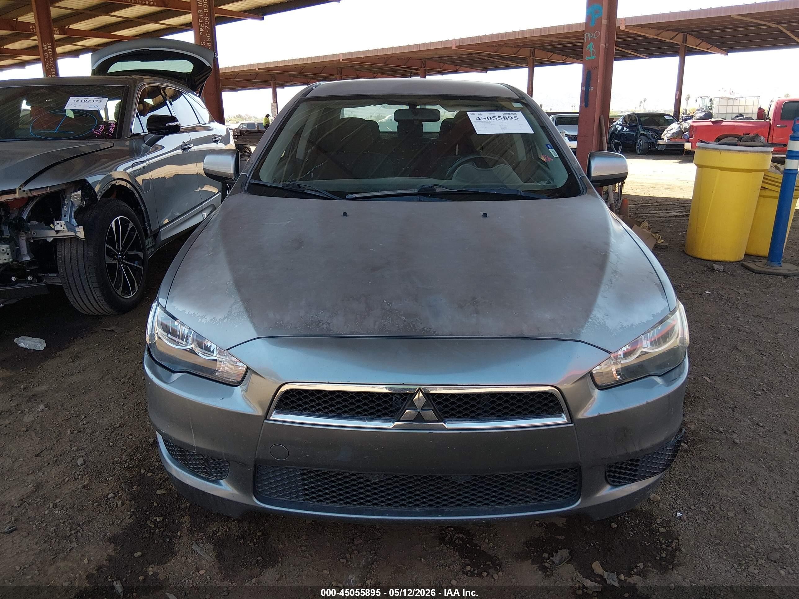 2012 Mitsubishi Lancer Es Gray vin: JA32U2FU6CU027492