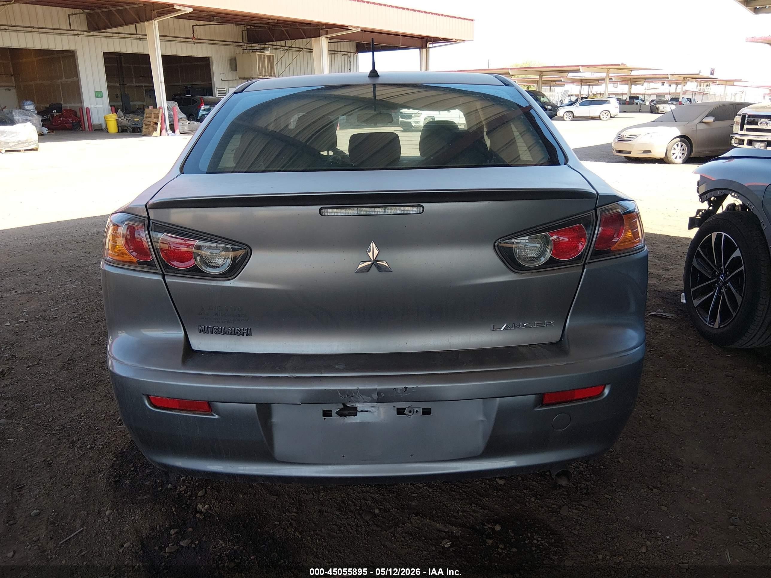 2012 Mitsubishi Lancer Es Gray vin: JA32U2FU6CU027492