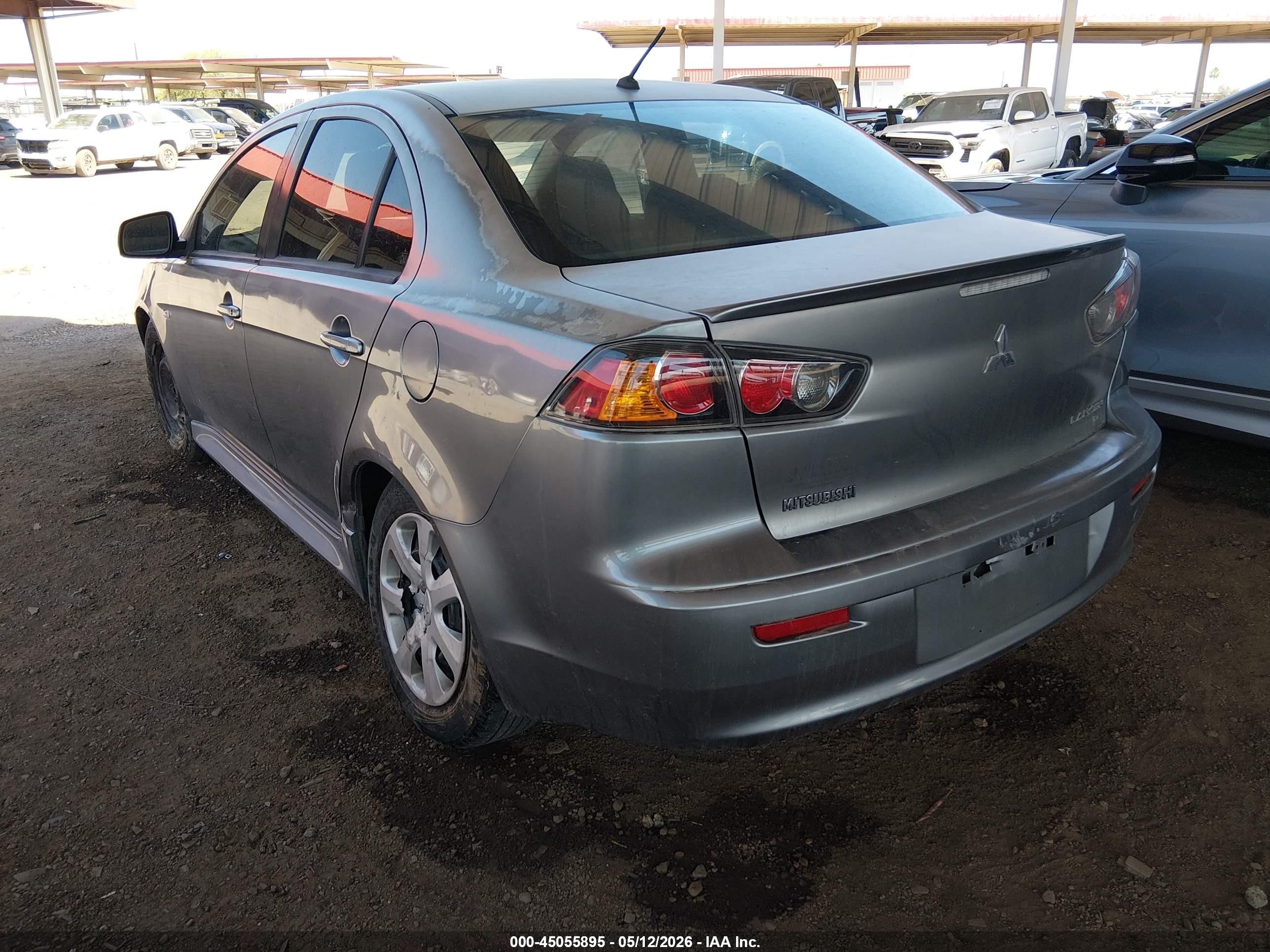 2012 Mitsubishi Lancer Es Gray vin: JA32U2FU6CU027492