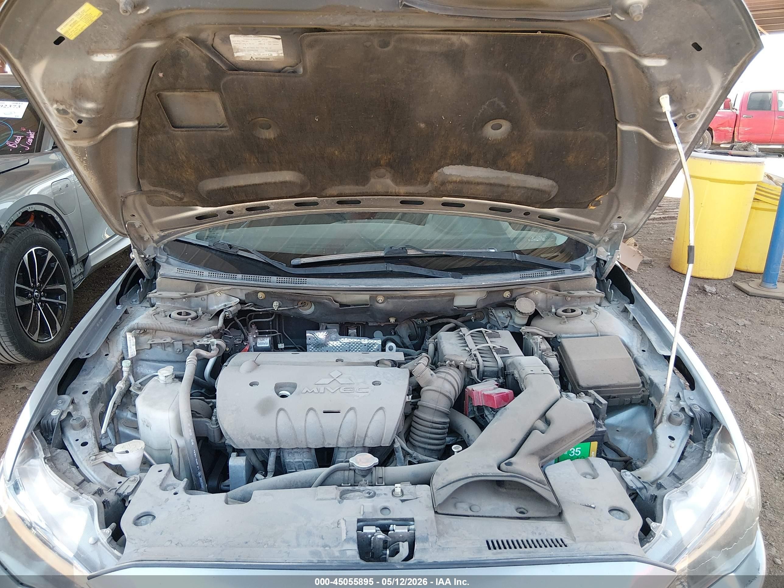 2012 Mitsubishi Lancer Es Gray vin: JA32U2FU6CU027492