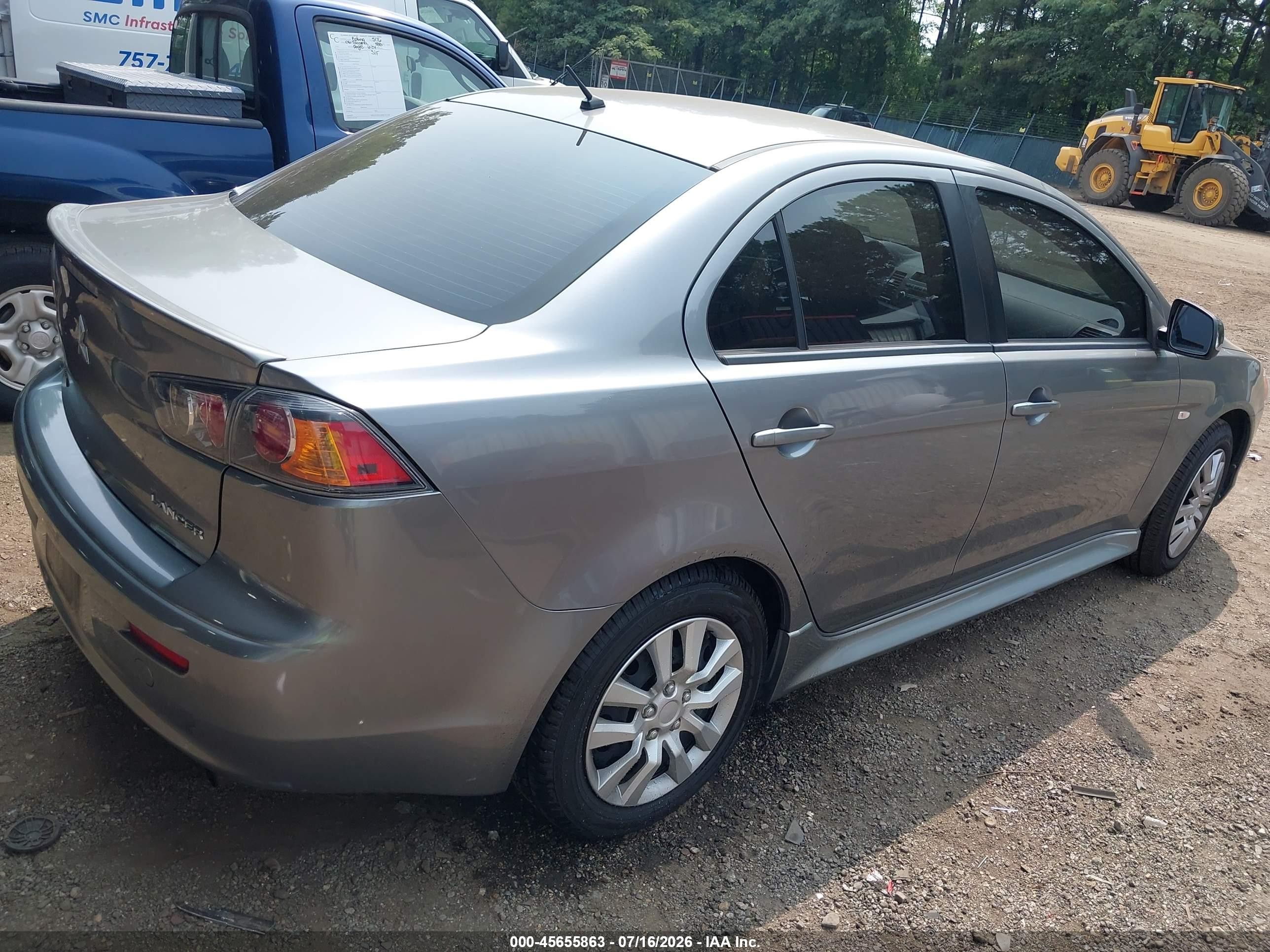 2013 Mitsubishi Lancer Es Gray vin: JA32U2FU6DU014372