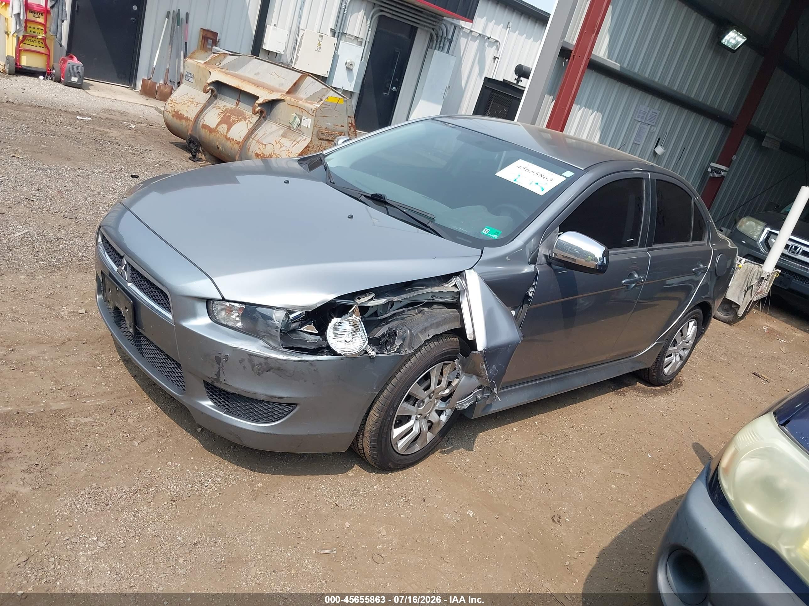 2013 Mitsubishi Lancer Es Gray vin: JA32U2FU6DU014372