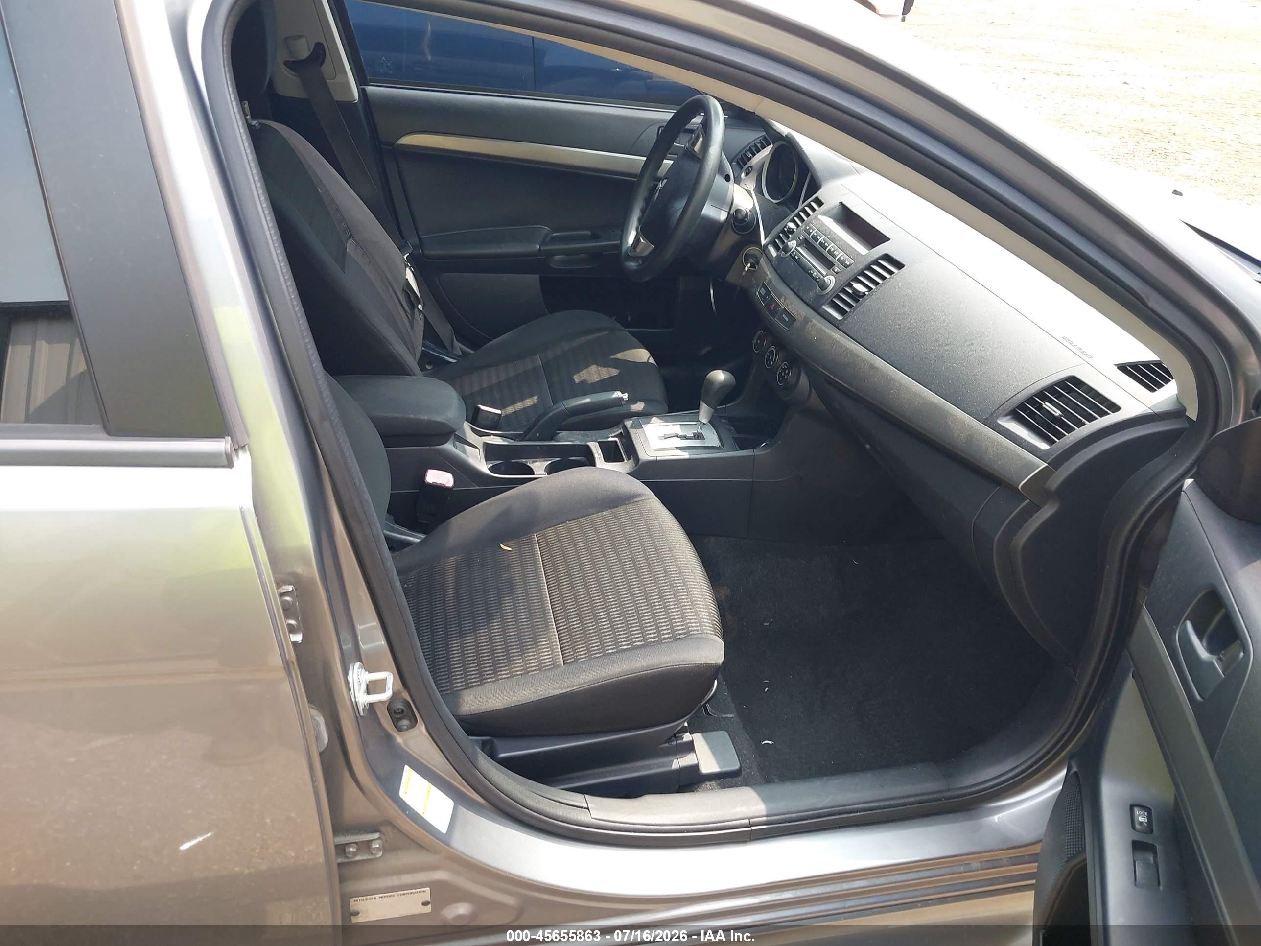 2013 Mitsubishi Lancer Es Gray vin: JA32U2FU6DU014372