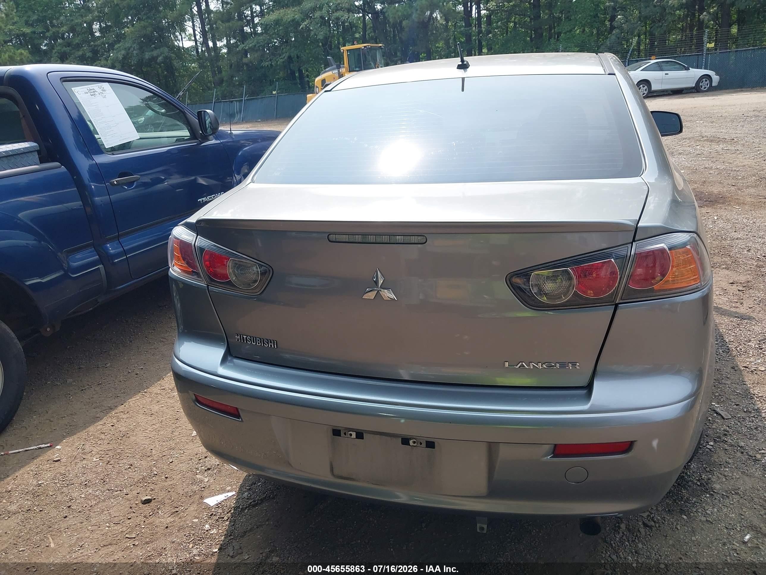 2013 Mitsubishi Lancer Es Gray vin: JA32U2FU6DU014372