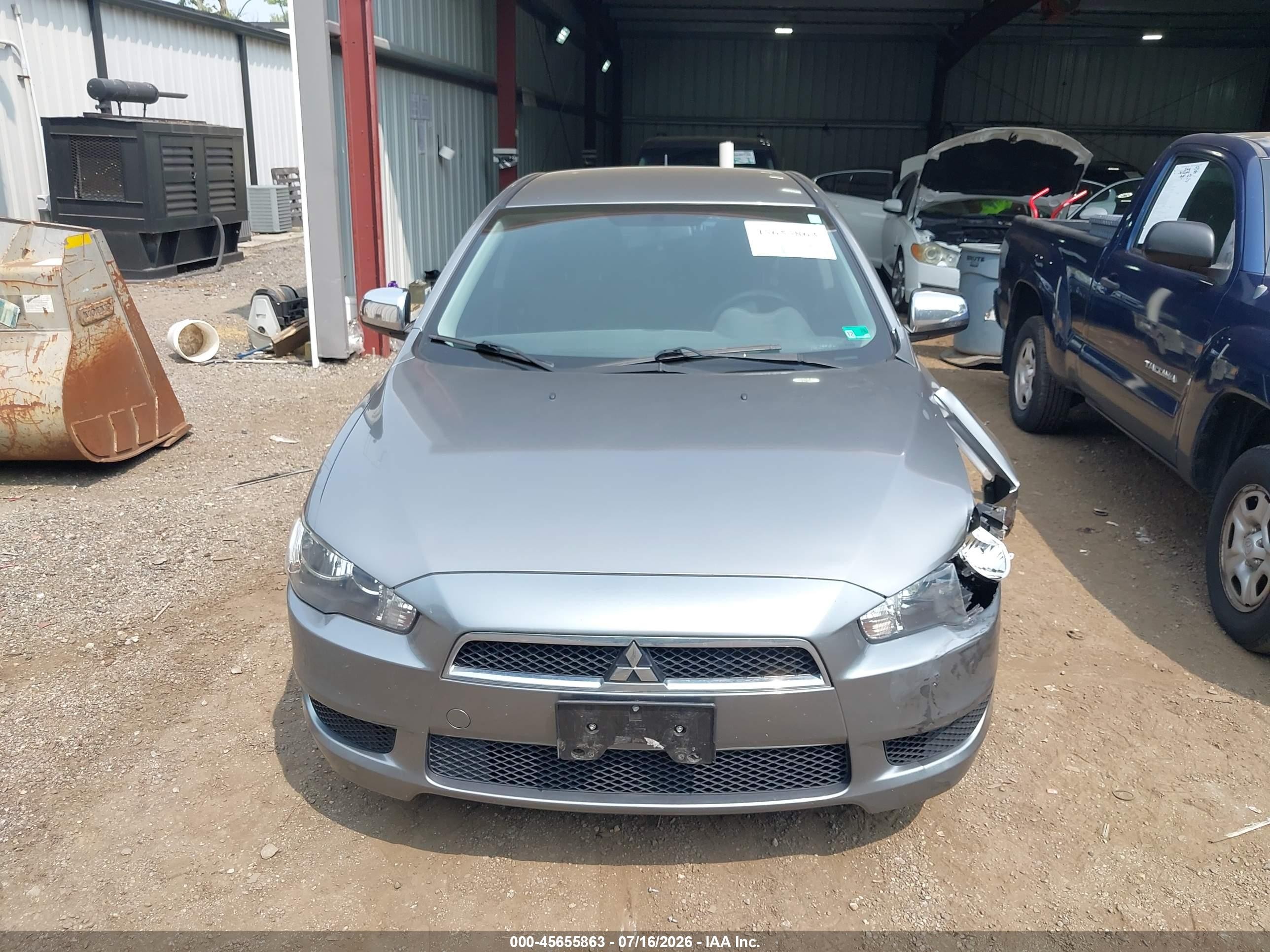 2013 Mitsubishi Lancer Es Gray vin: JA32U2FU6DU014372