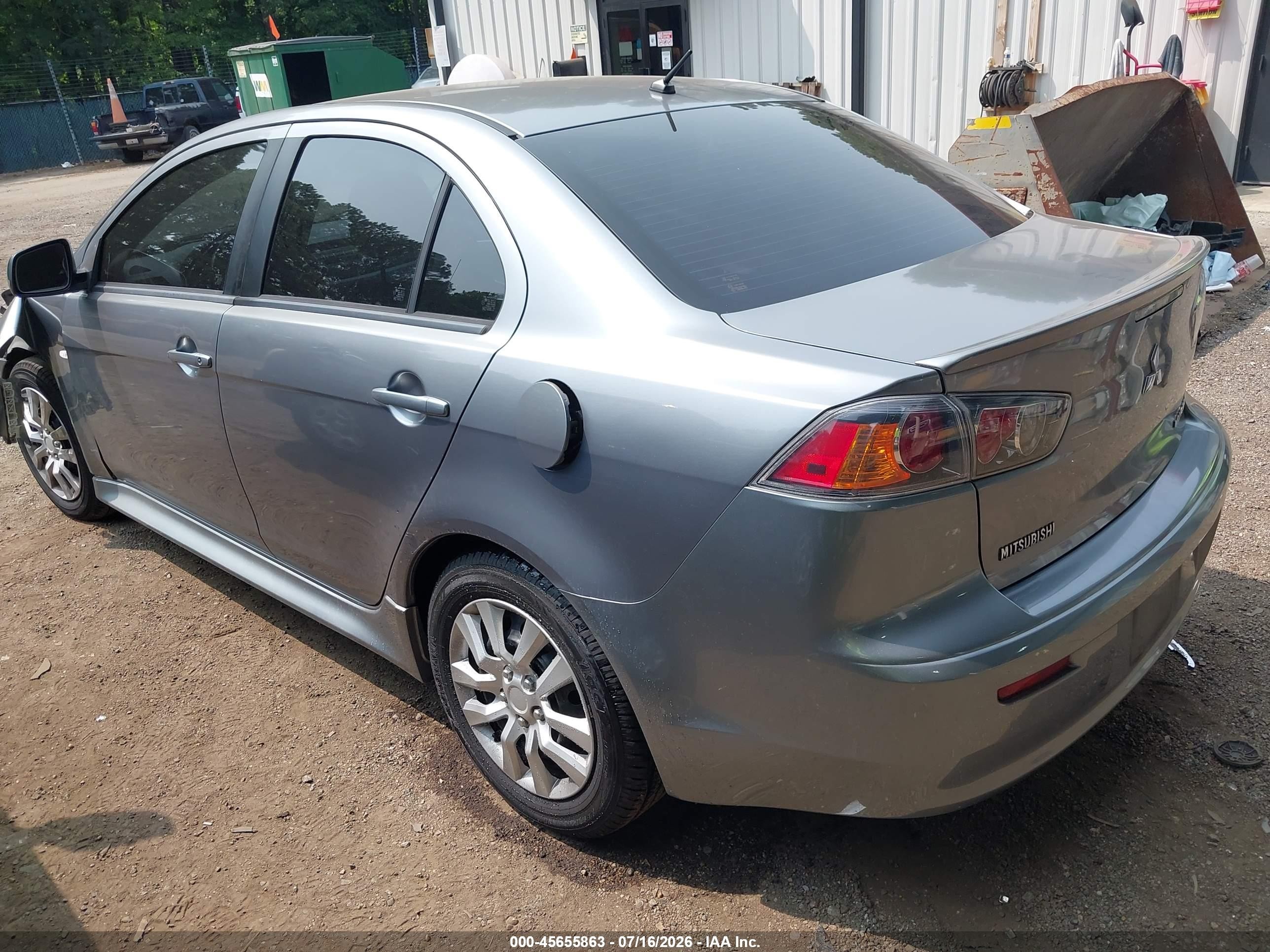 2013 Mitsubishi Lancer Es Gray vin: JA32U2FU6DU014372