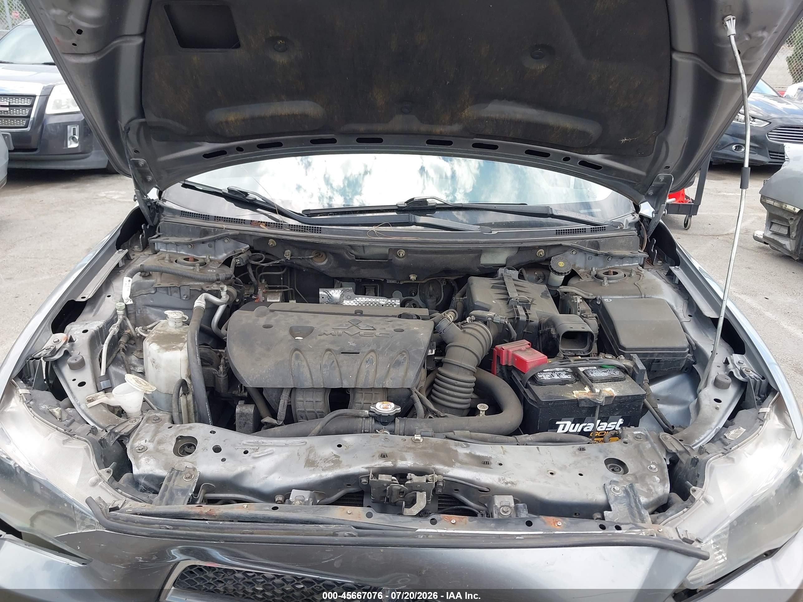 2013 Mitsubishi Lancer Es Gray vin: JA32U2FU6DU019037