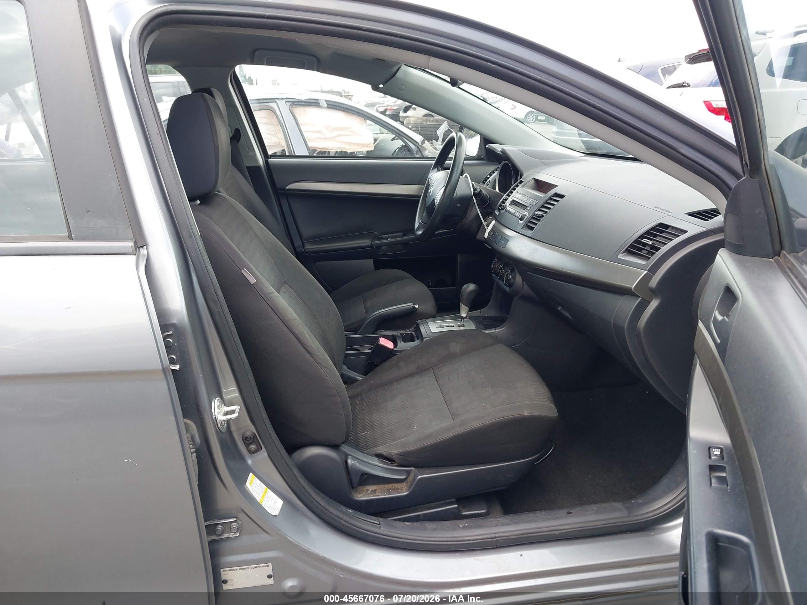 2013 Mitsubishi Lancer Es Gray vin: JA32U2FU6DU019037