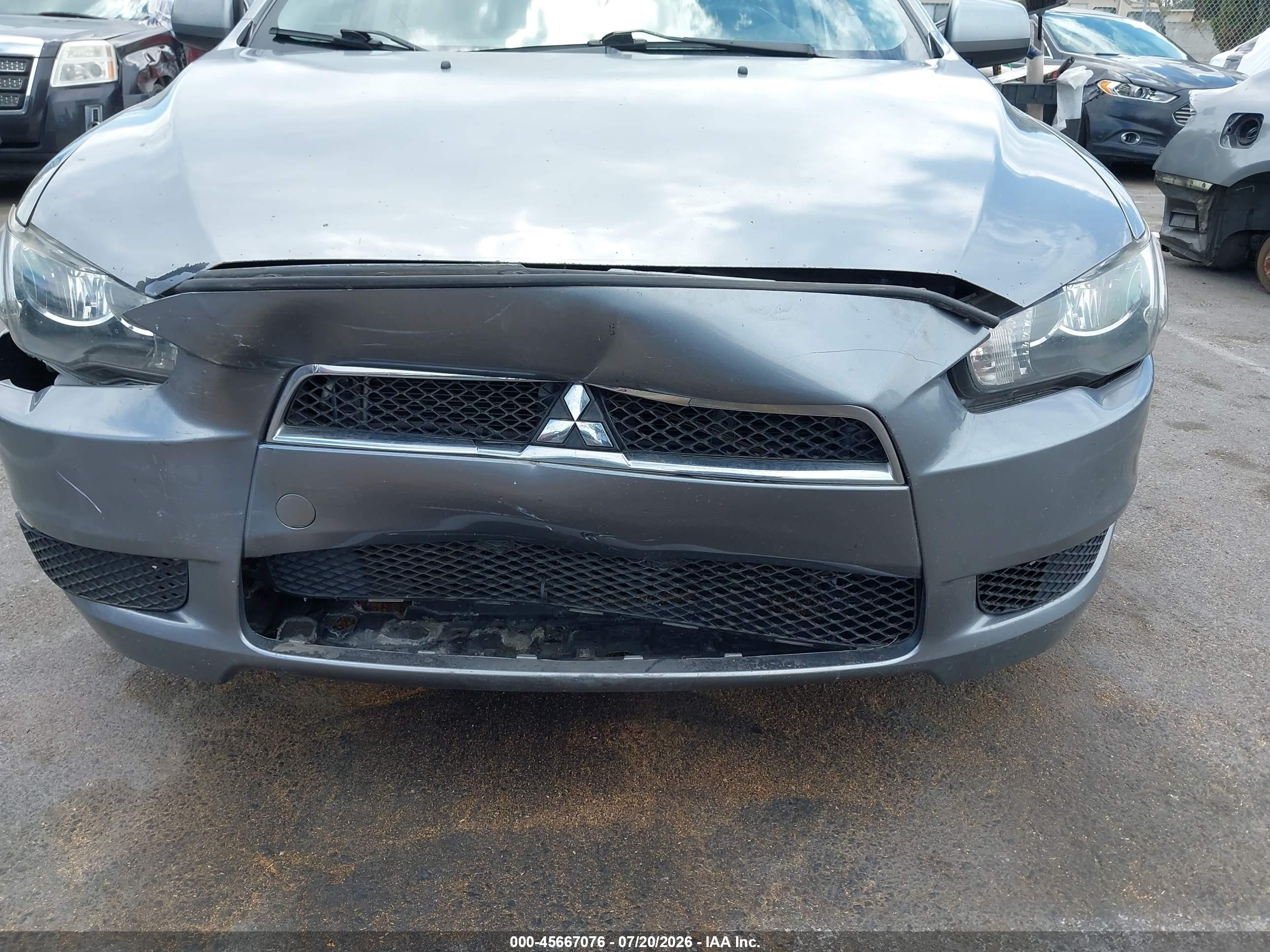 2013 Mitsubishi Lancer Es Gray vin: JA32U2FU6DU019037