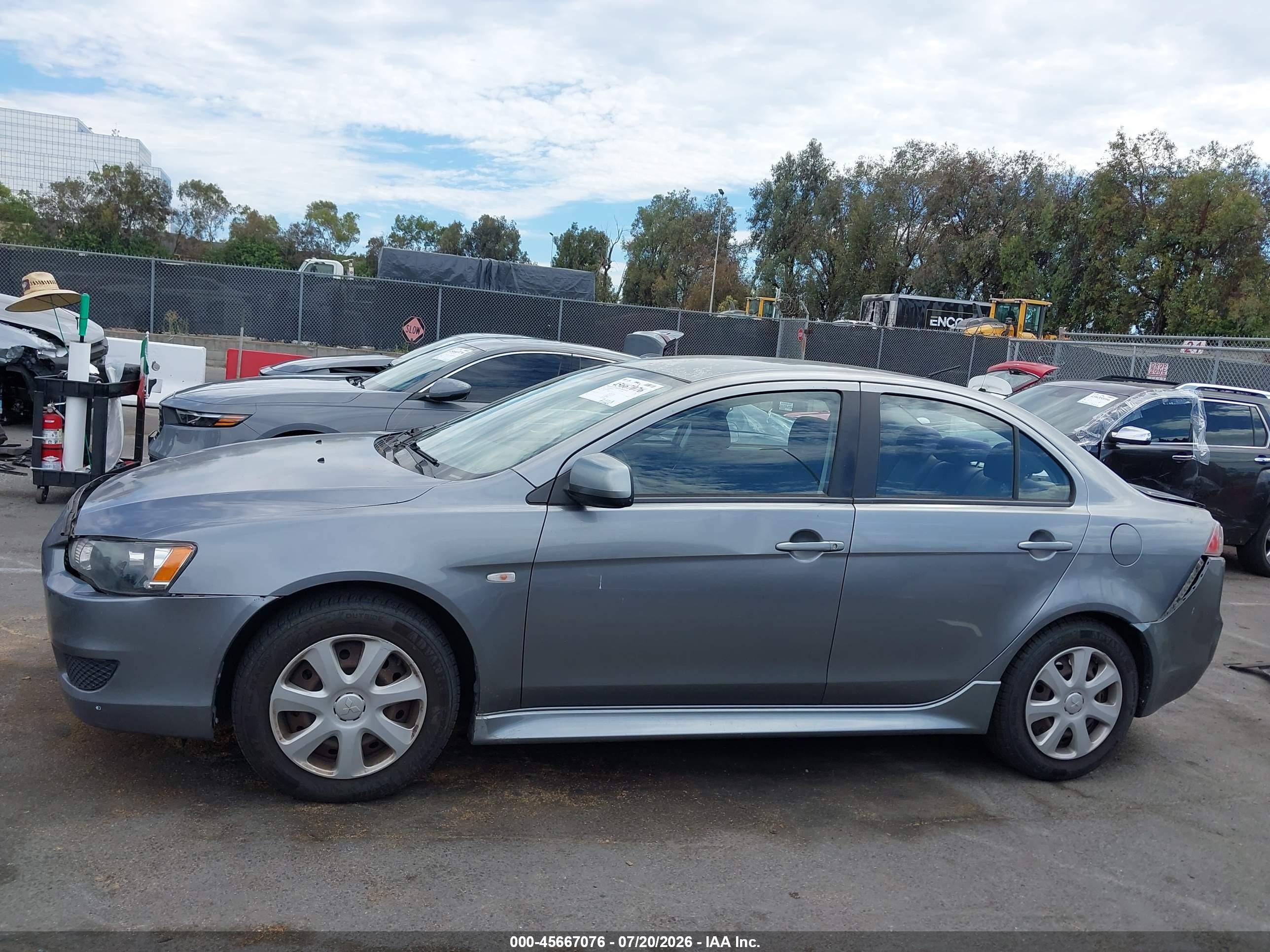 2013 Mitsubishi Lancer Es Gray vin: JA32U2FU6DU019037